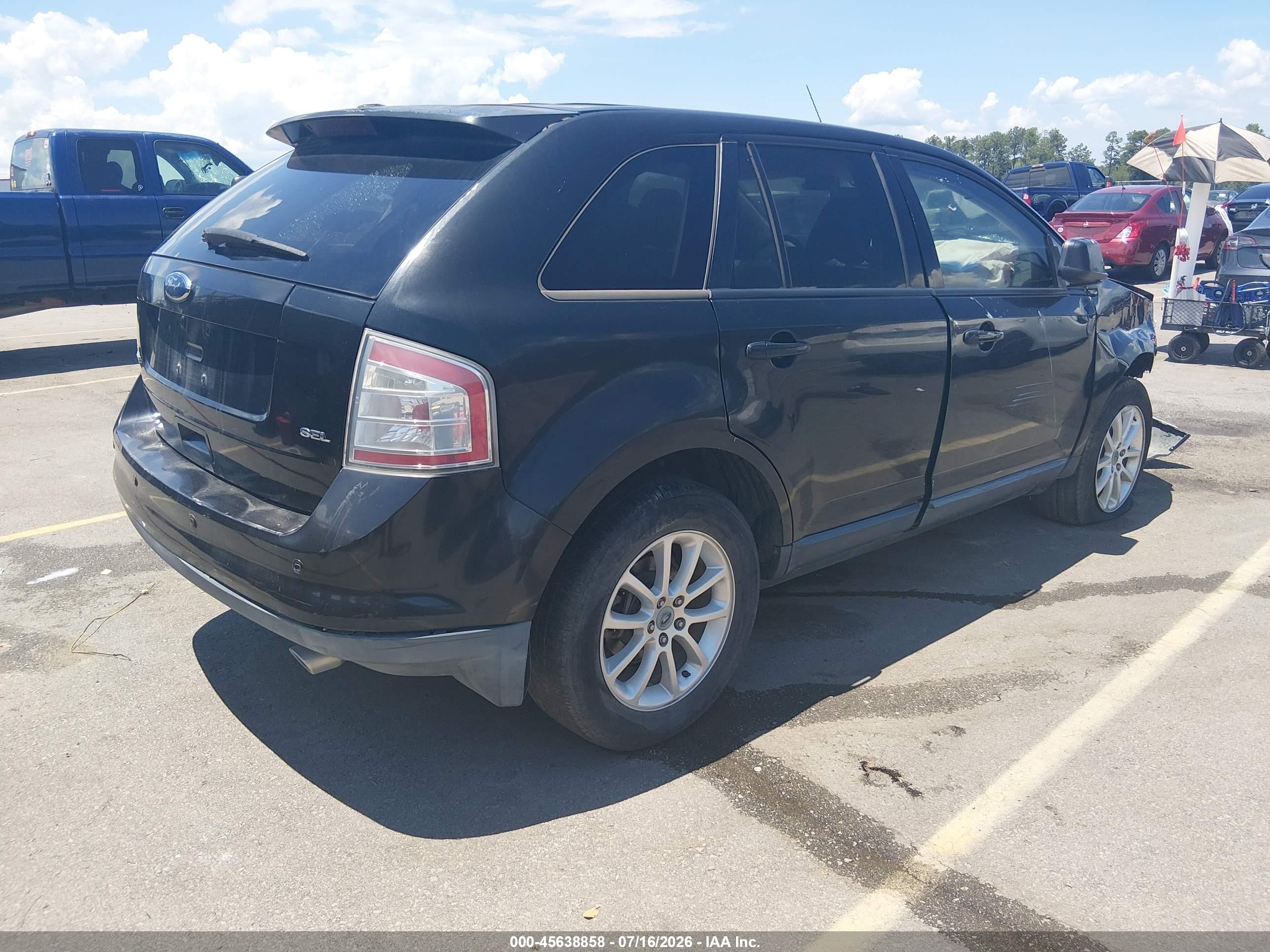 2010 Ford Edge Sel Black vin: 2FMDK3JC2ABA67216