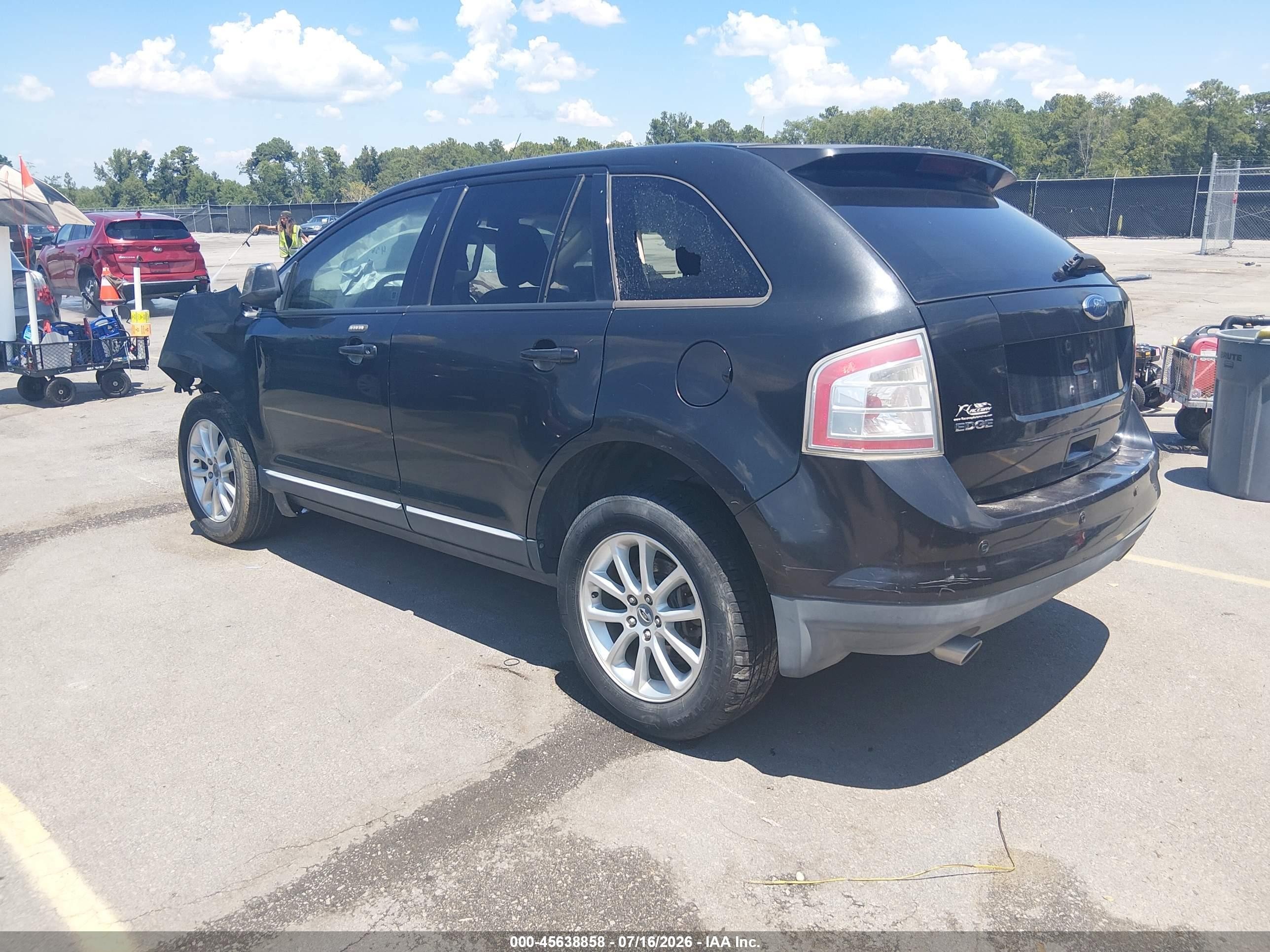 2010 Ford Edge Sel Black vin: 2FMDK3JC2ABA67216
