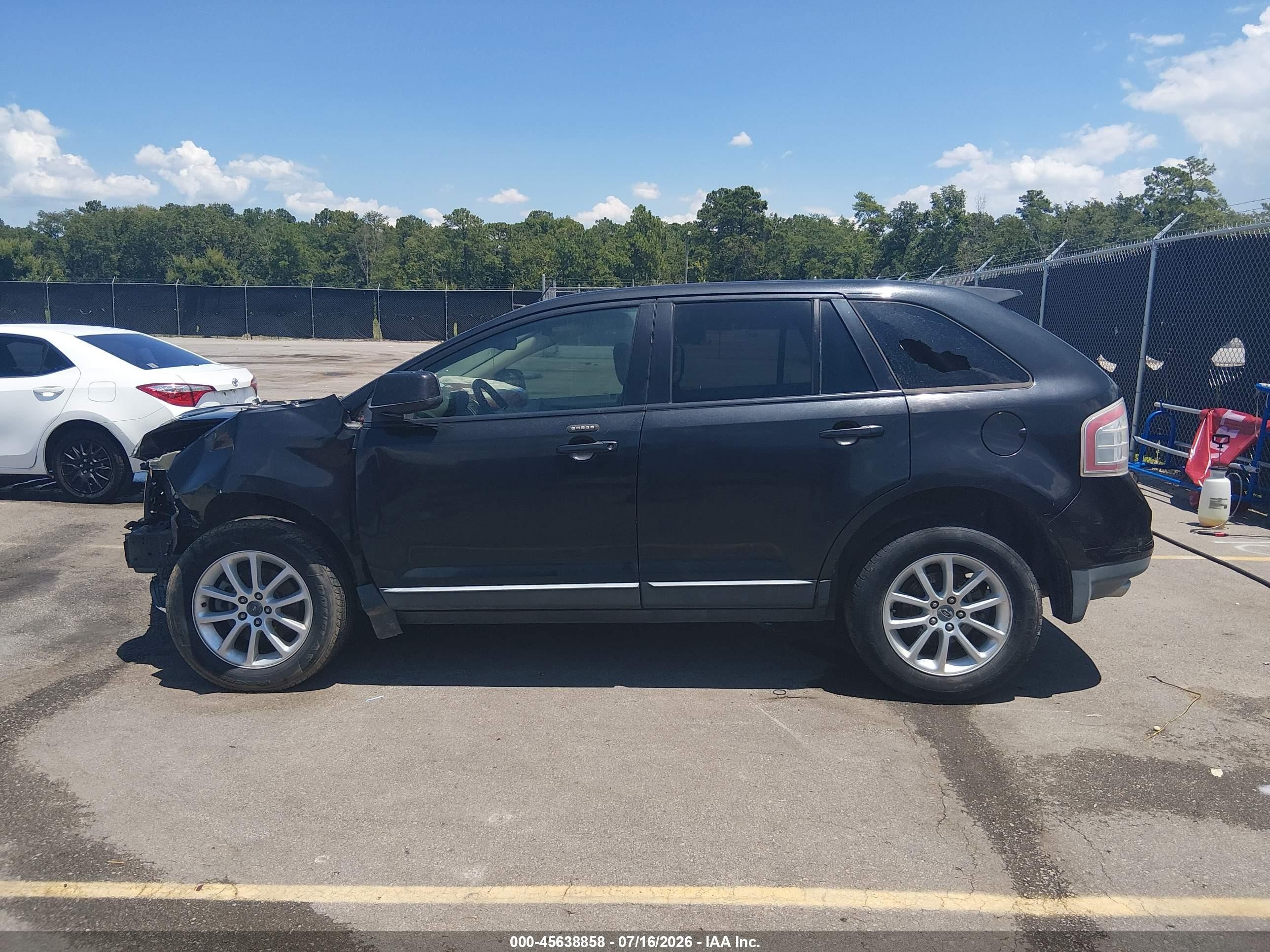 2010 Ford Edge Sel Black vin: 2FMDK3JC2ABA67216