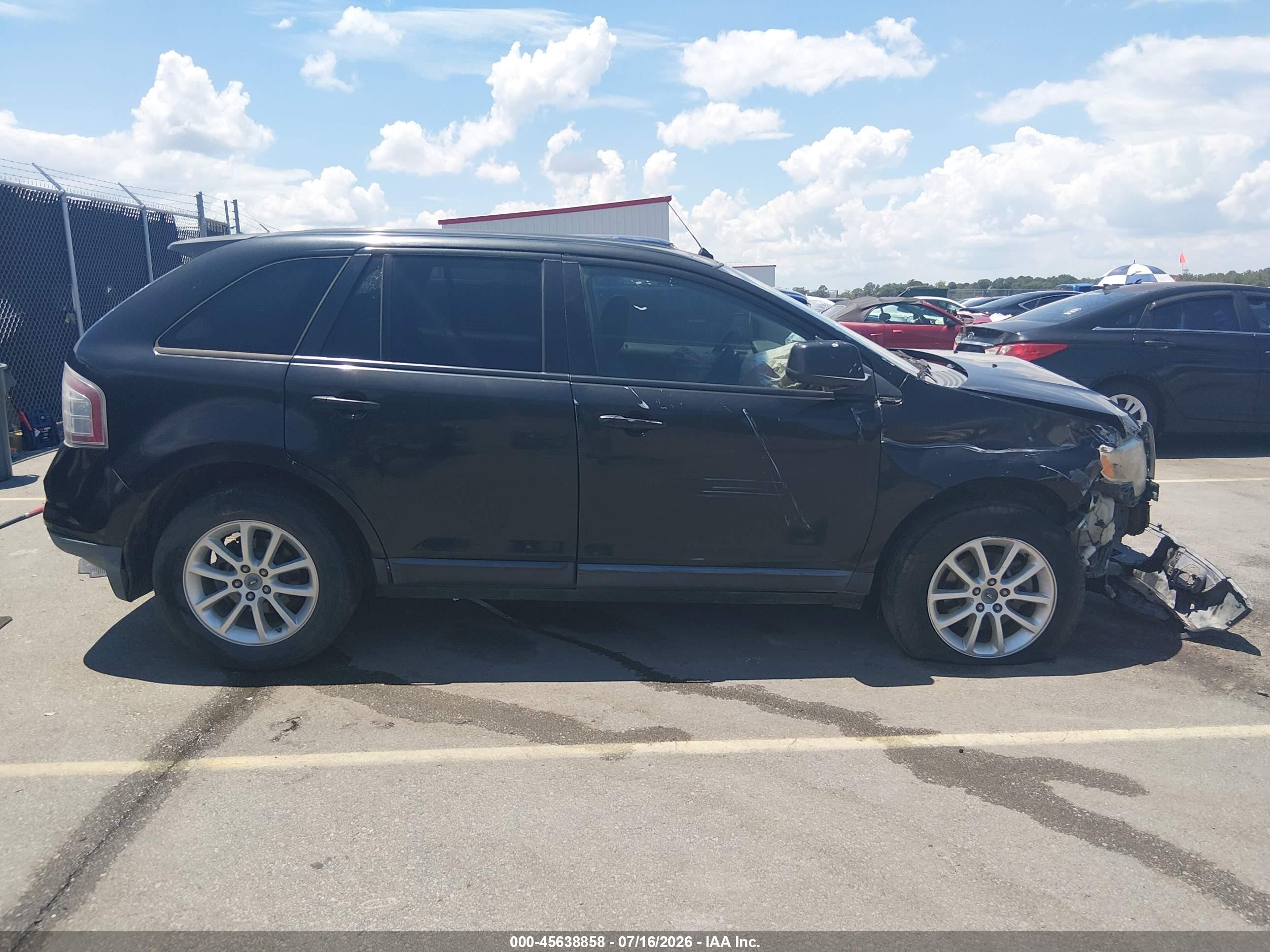 2010 Ford Edge Sel Black vin: 2FMDK3JC2ABA67216