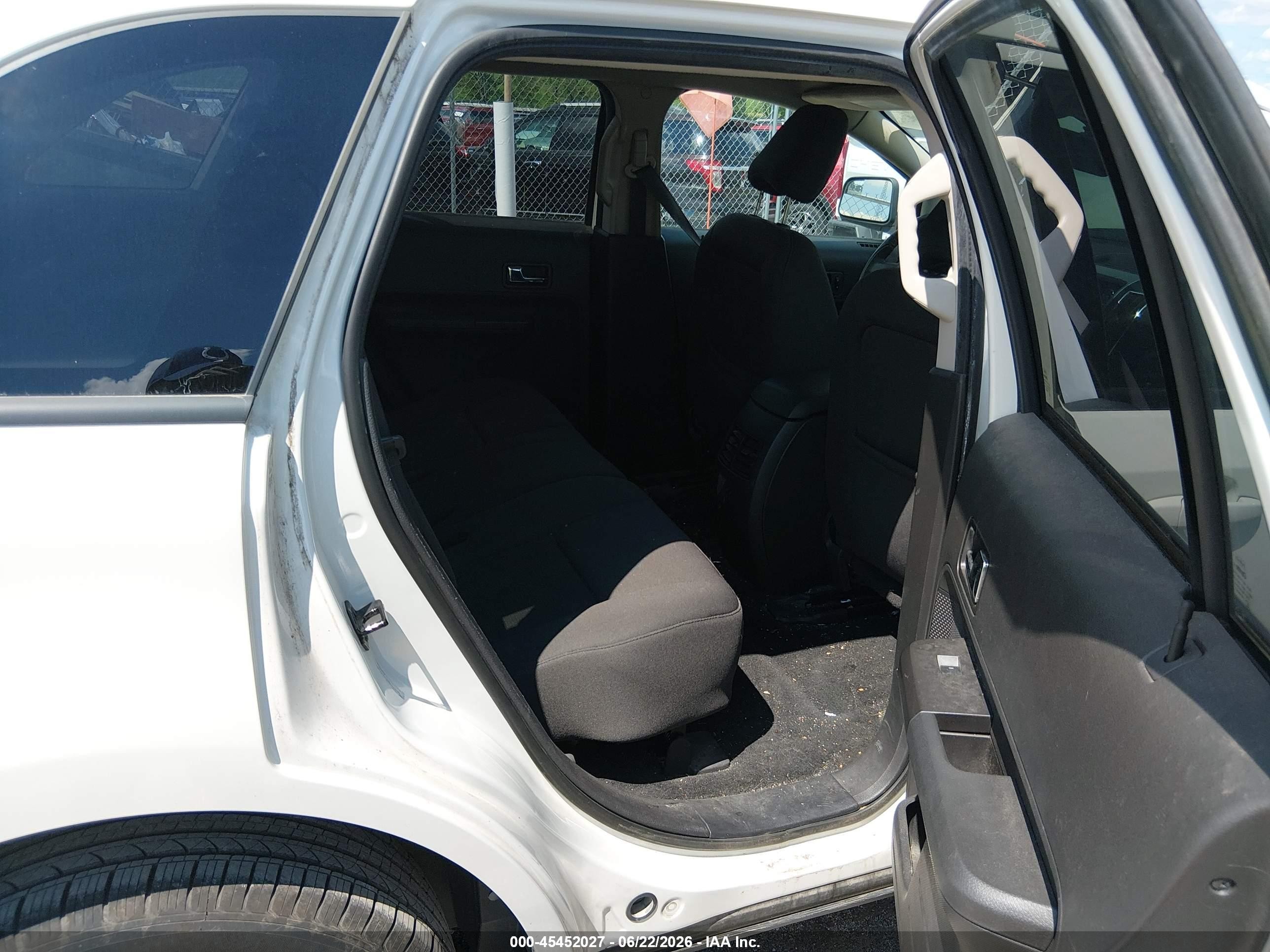 2010 Ford Edge Sel White vin: 2FMDK3JC2ABB45221