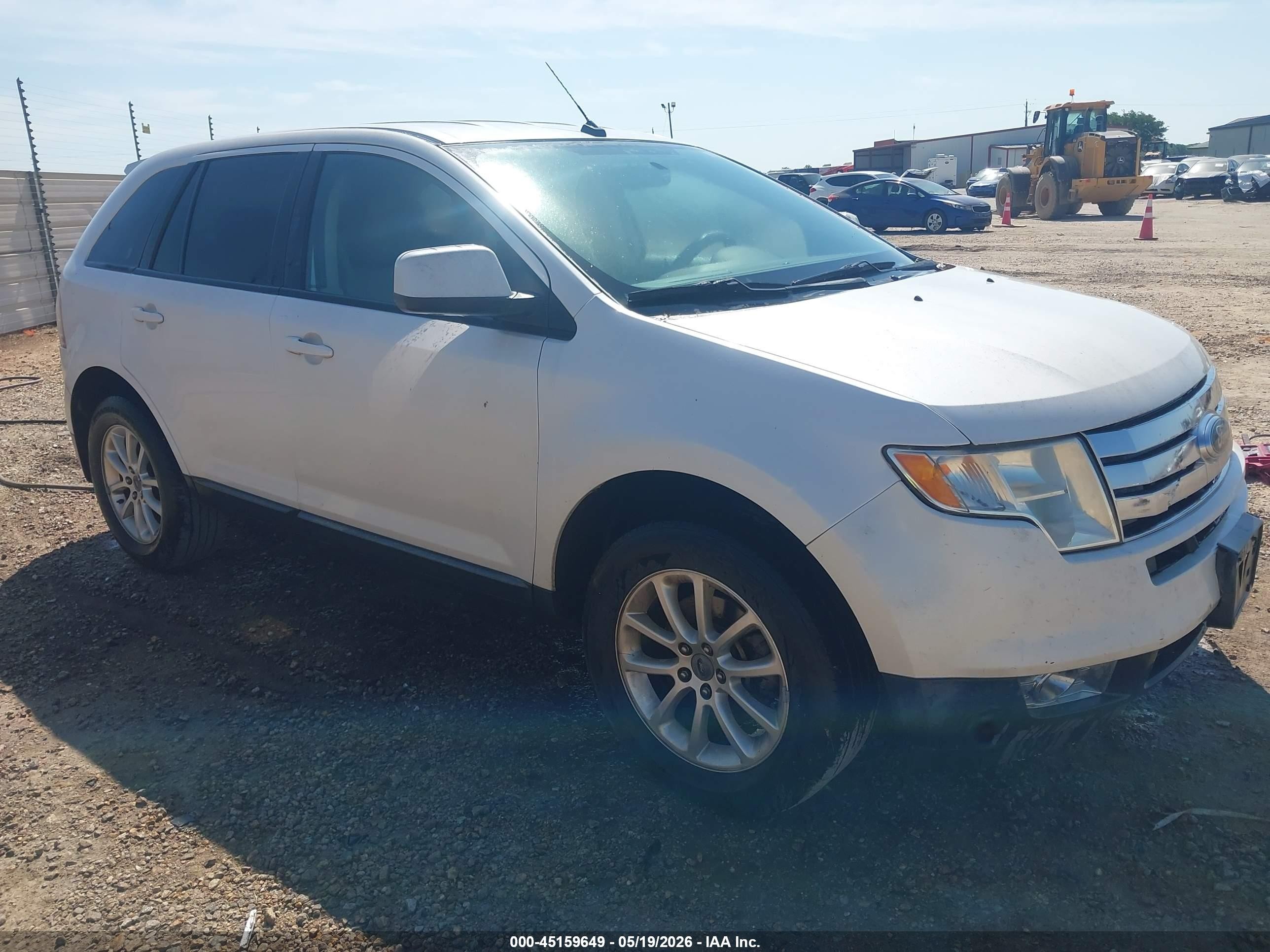 2010 Ford Edge Sel White vin: 2FMDK3JC2ABB50600