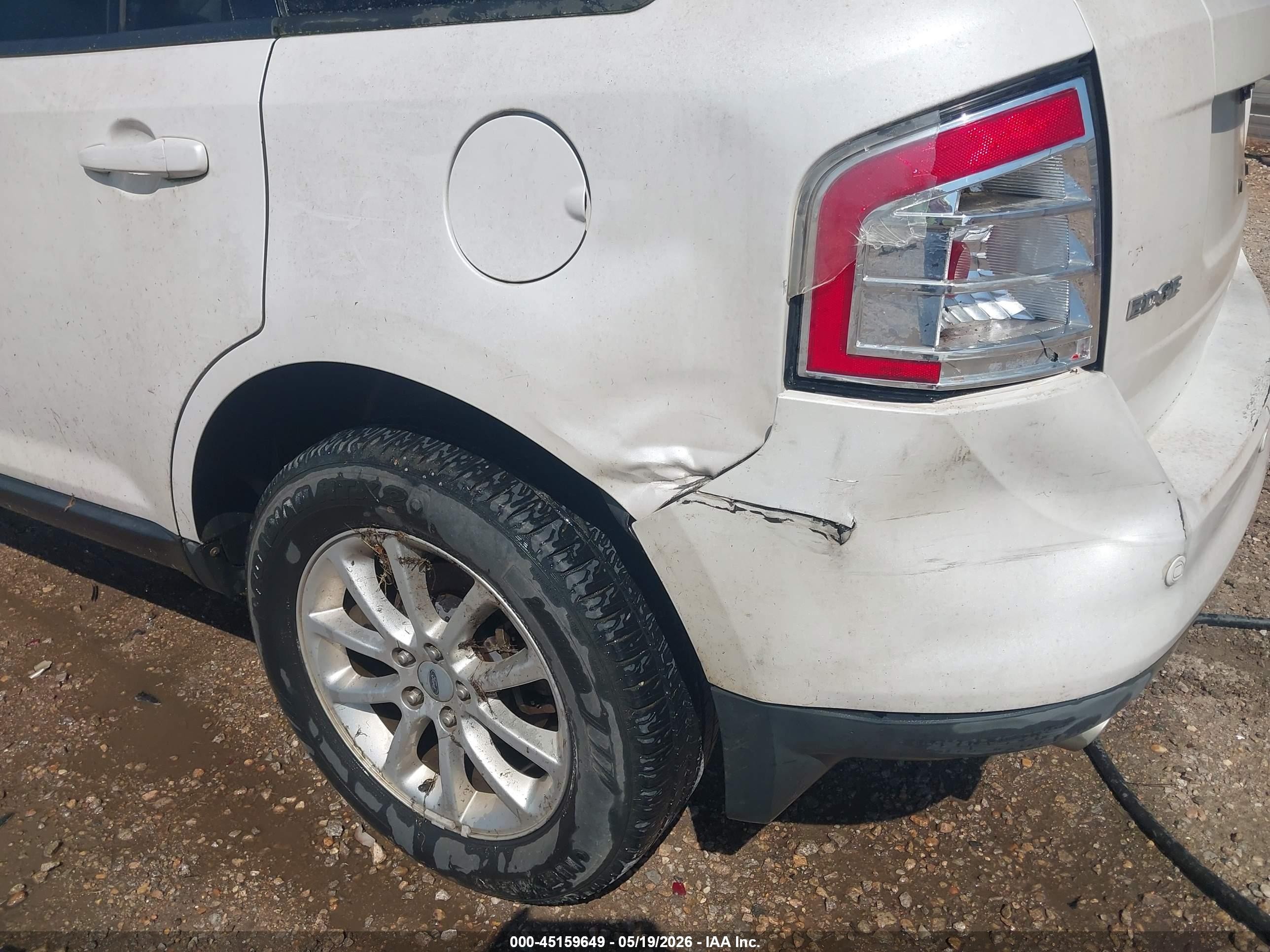 2010 Ford Edge Sel White vin: 2FMDK3JC2ABB50600
