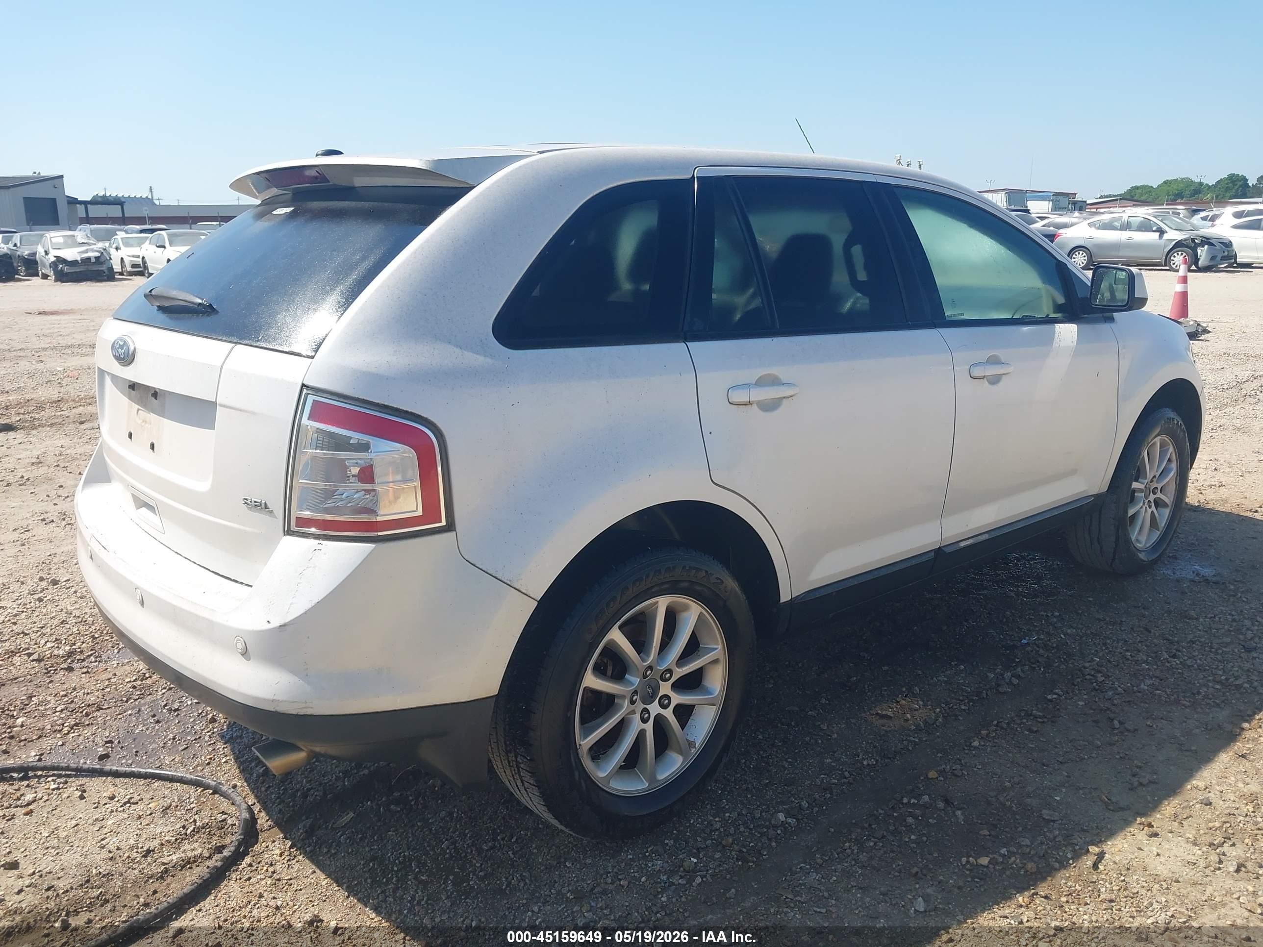 2010 Ford Edge Sel White vin: 2FMDK3JC2ABB50600