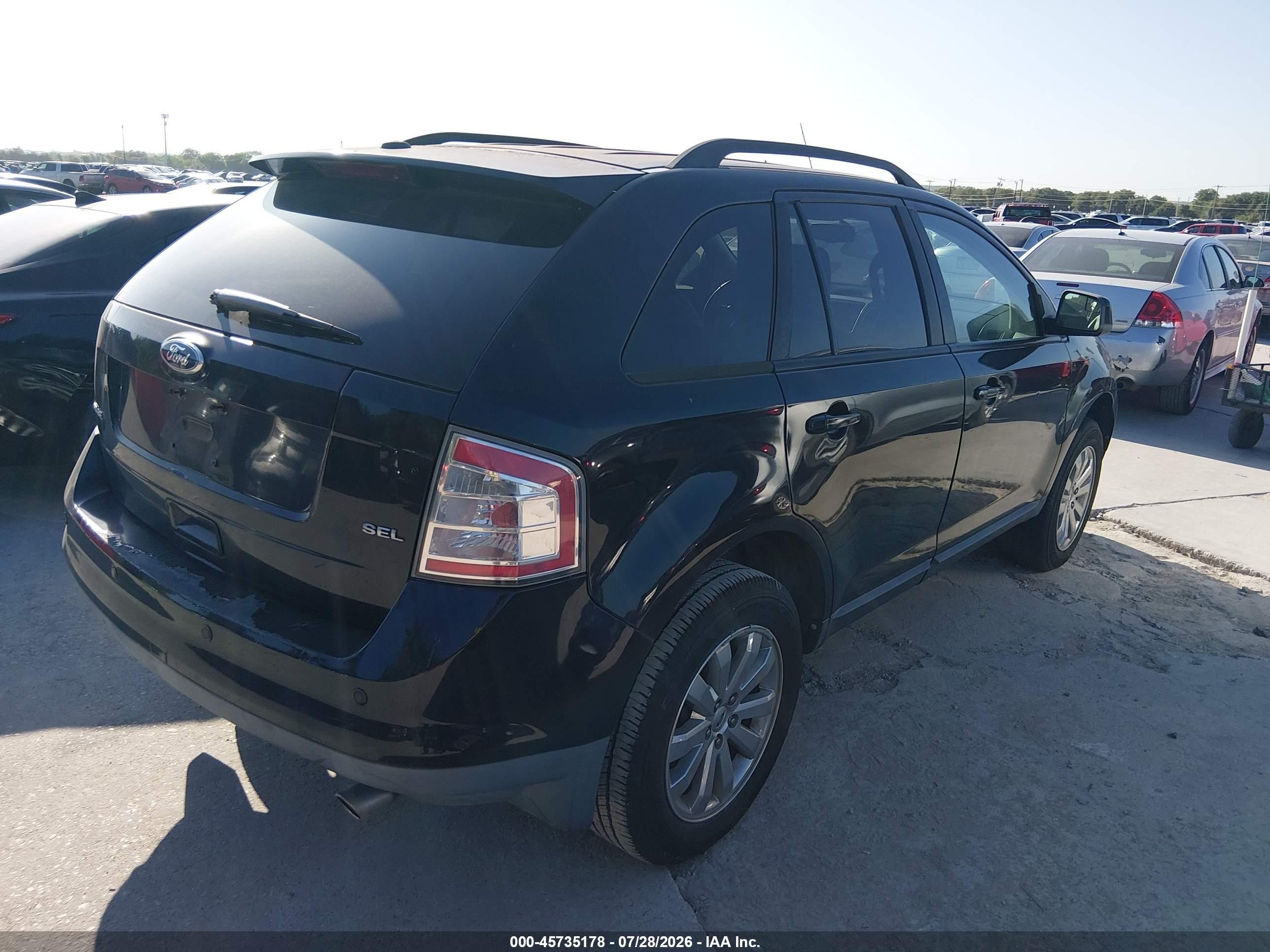 2010 Ford Edge Sel Черный vin: 2FMDK3JC2ABB51973
