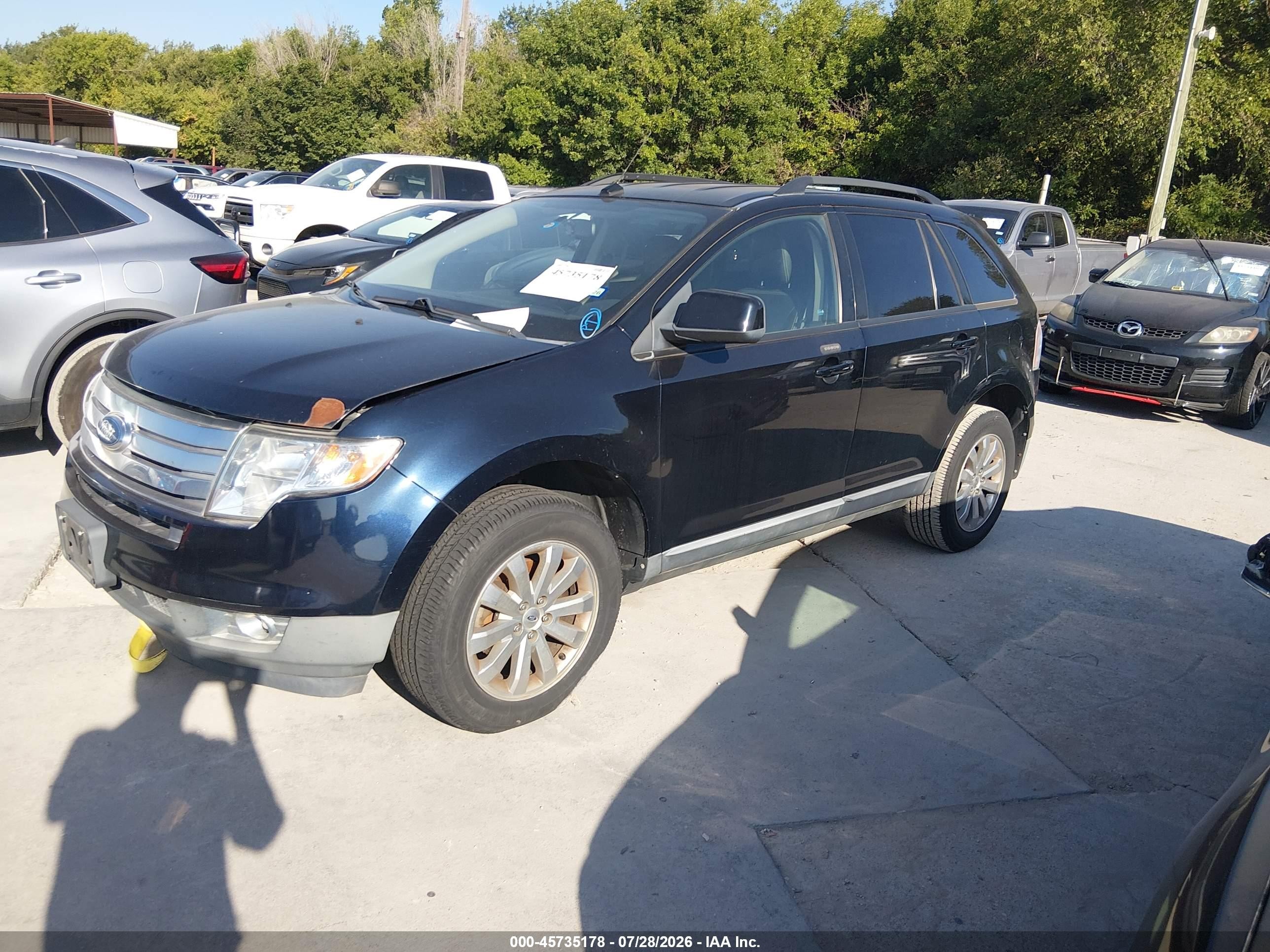 2010 Ford Edge Sel Черный vin: 2FMDK3JC2ABB51973
