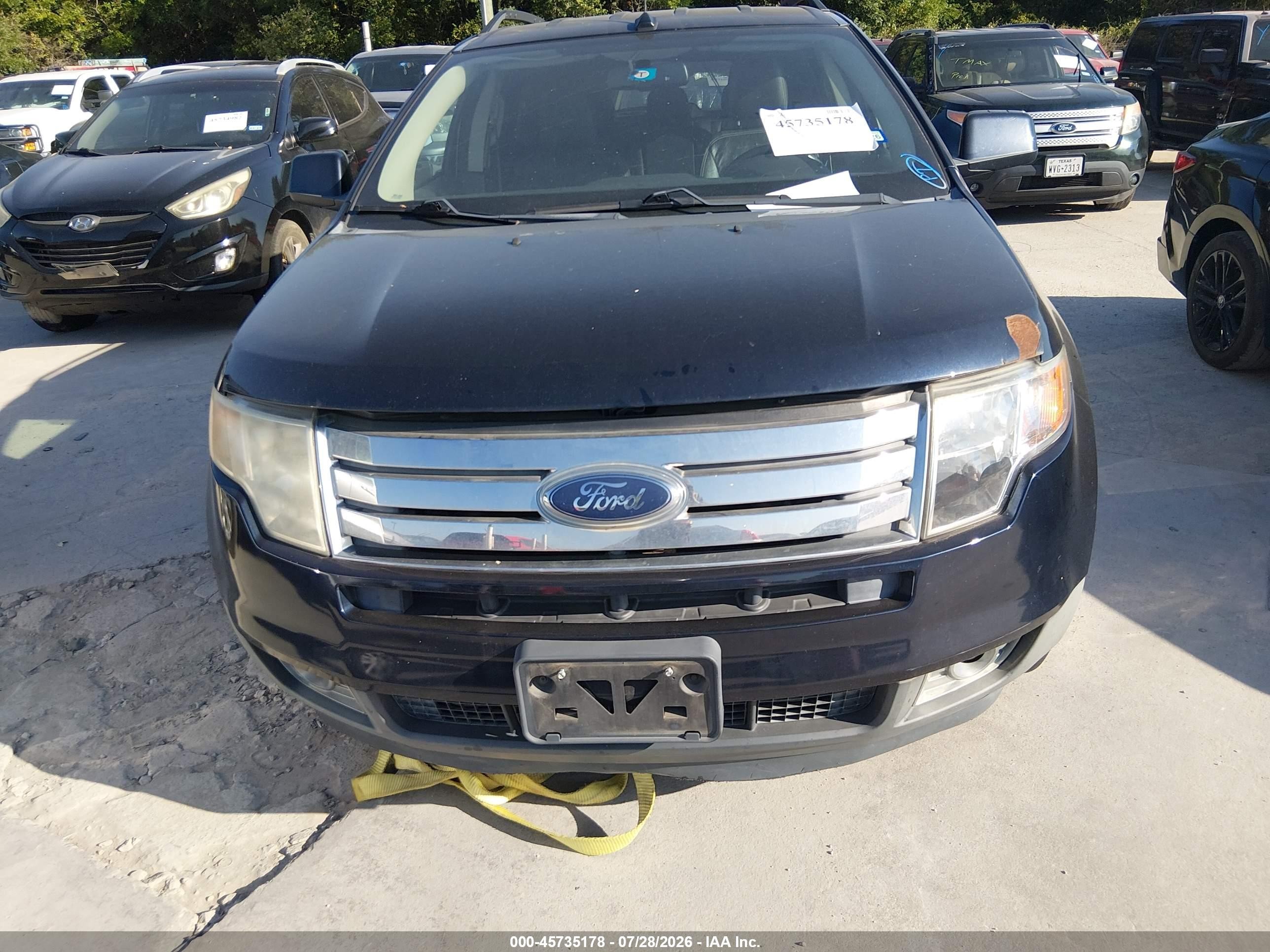 2010 Ford Edge Sel Черный vin: 2FMDK3JC2ABB51973