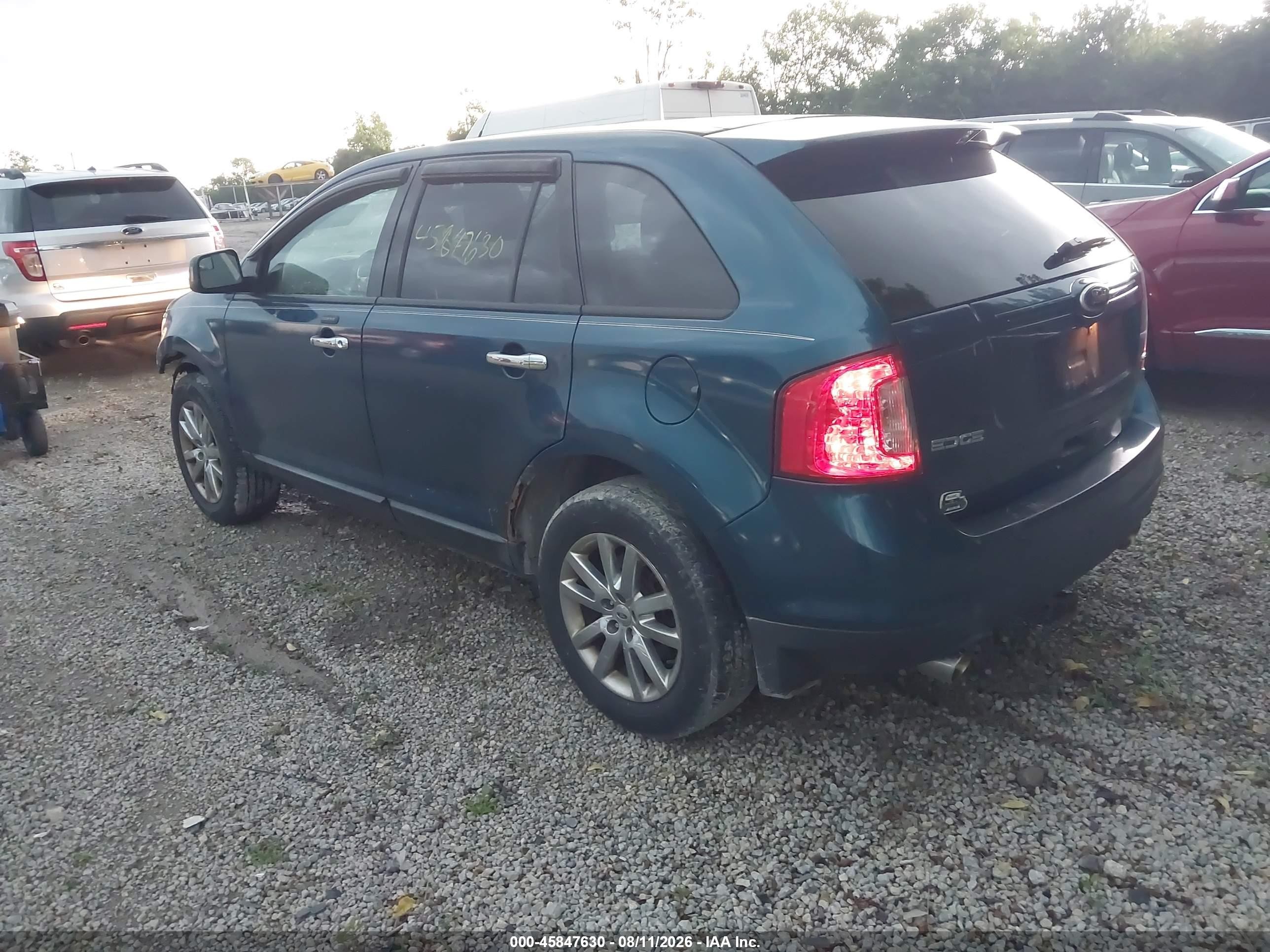2011 Ford Edge Sel Blue vin: 2FMDK3JC2BBA42365
