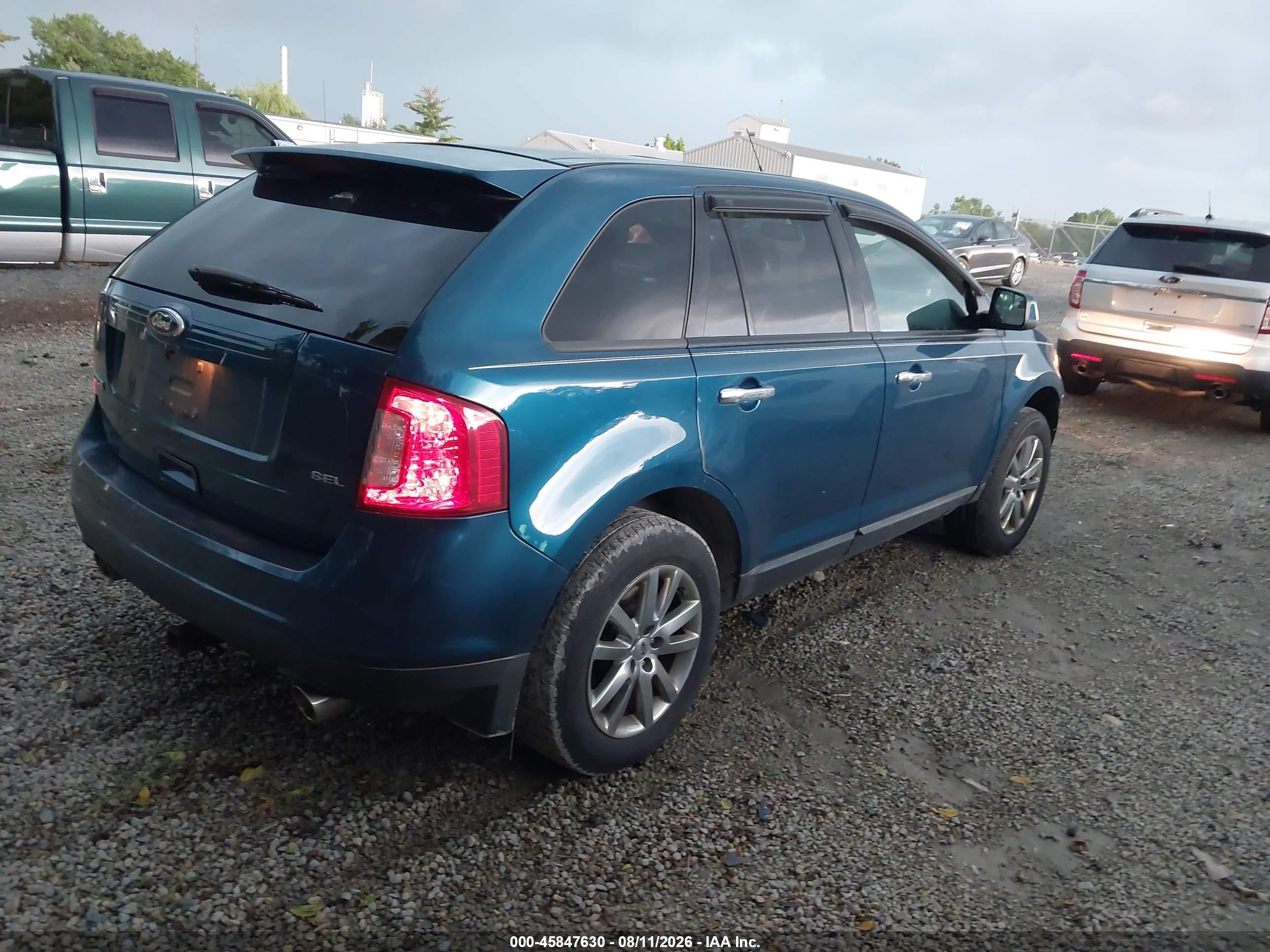 2011 Ford Edge Sel Blue vin: 2FMDK3JC2BBA42365