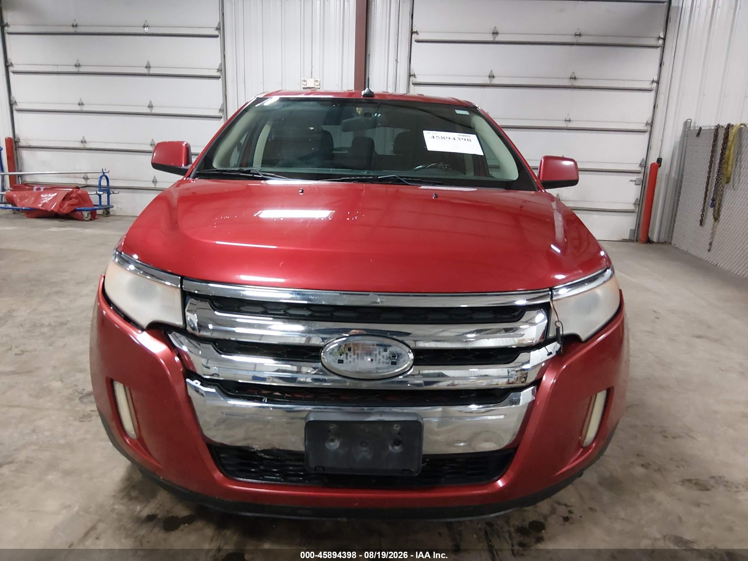 2011 Ford Edge Sel Red vin: 2FMDK3JC2BBA47632