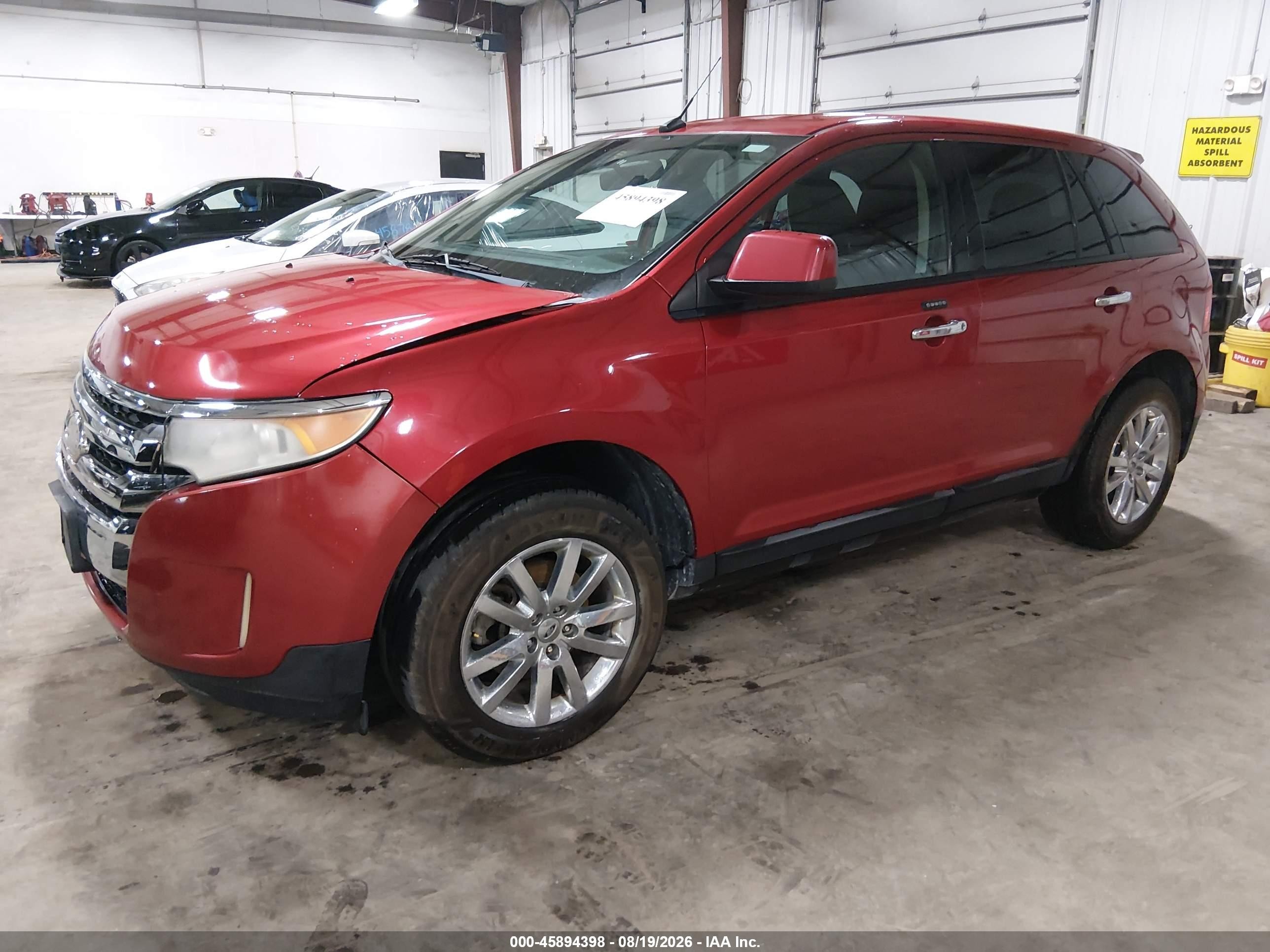 2011 Ford Edge Sel Red vin: 2FMDK3JC2BBA47632