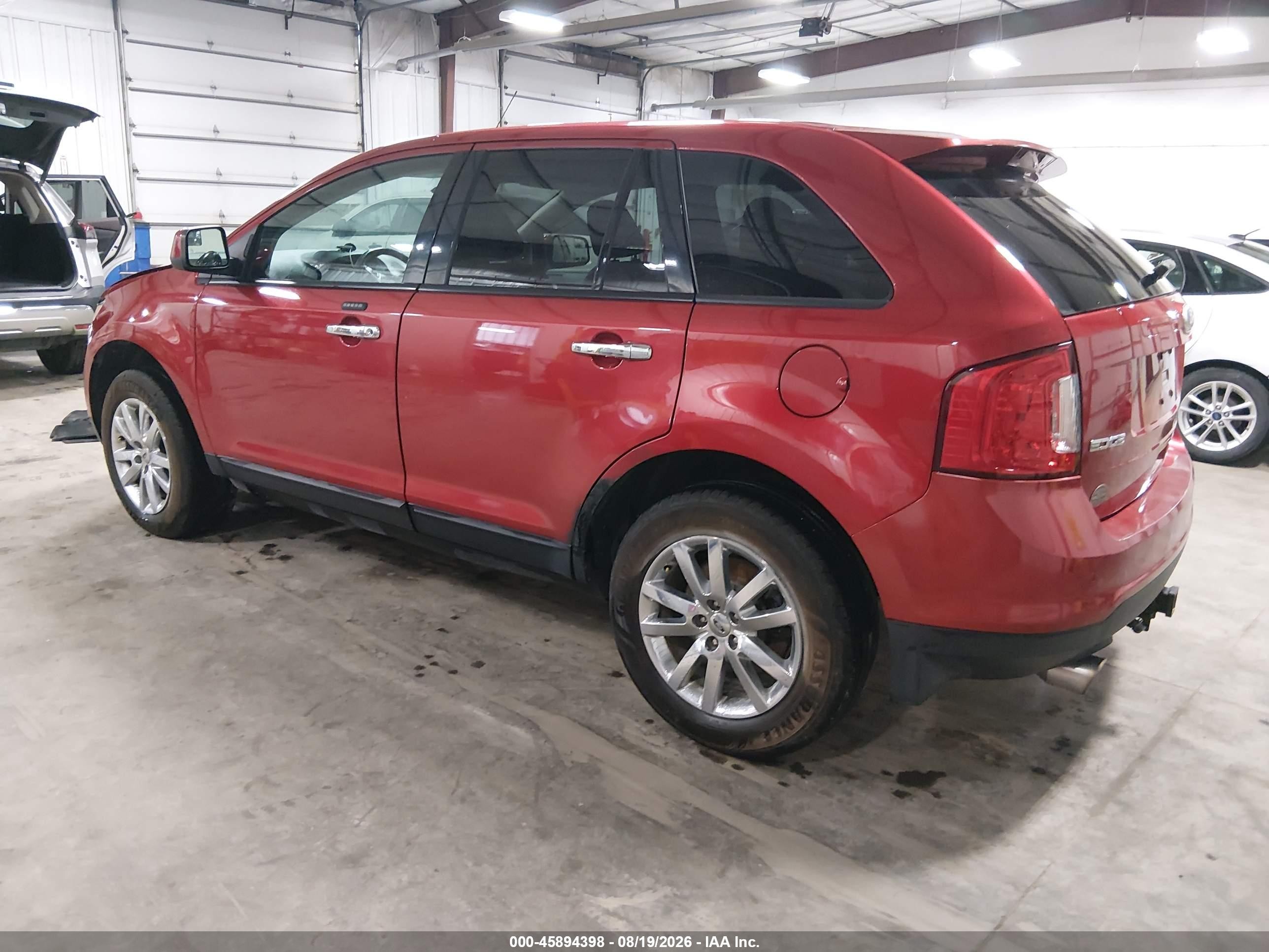 2011 Ford Edge Sel Red vin: 2FMDK3JC2BBA47632