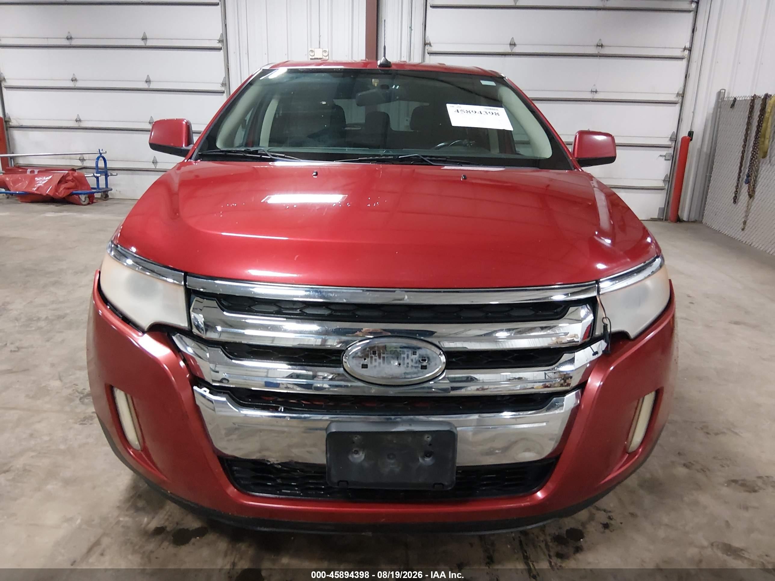 2011 Ford Edge Sel Red vin: 2FMDK3JC2BBA47632