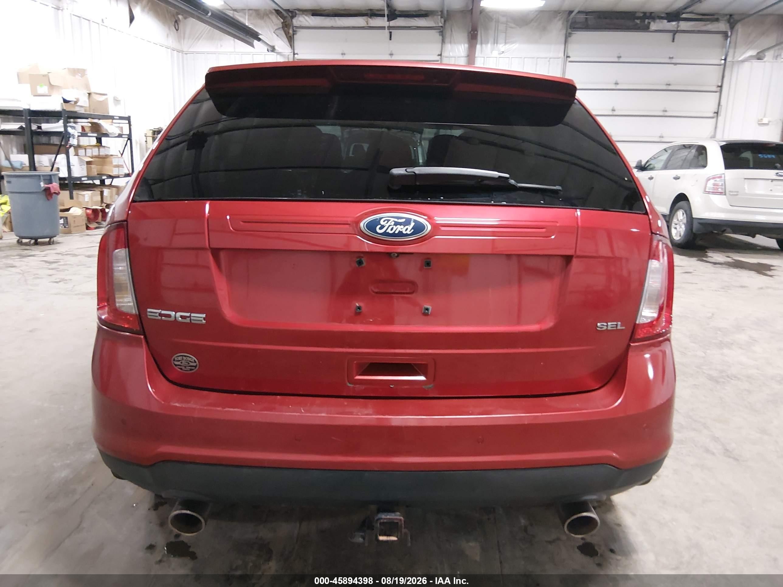2011 Ford Edge Sel Red vin: 2FMDK3JC2BBA47632