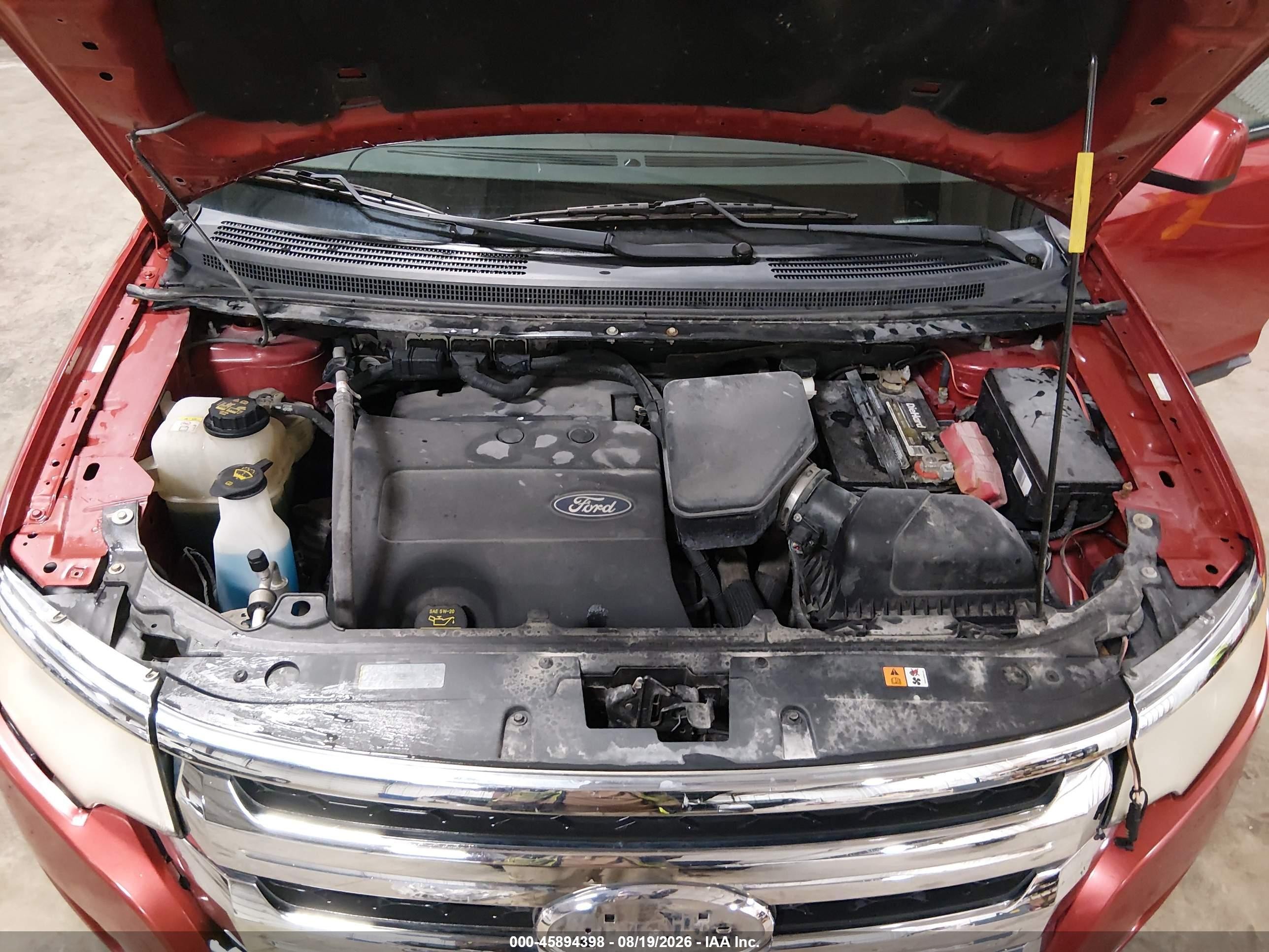 2011 Ford Edge Sel Red vin: 2FMDK3JC2BBA47632
