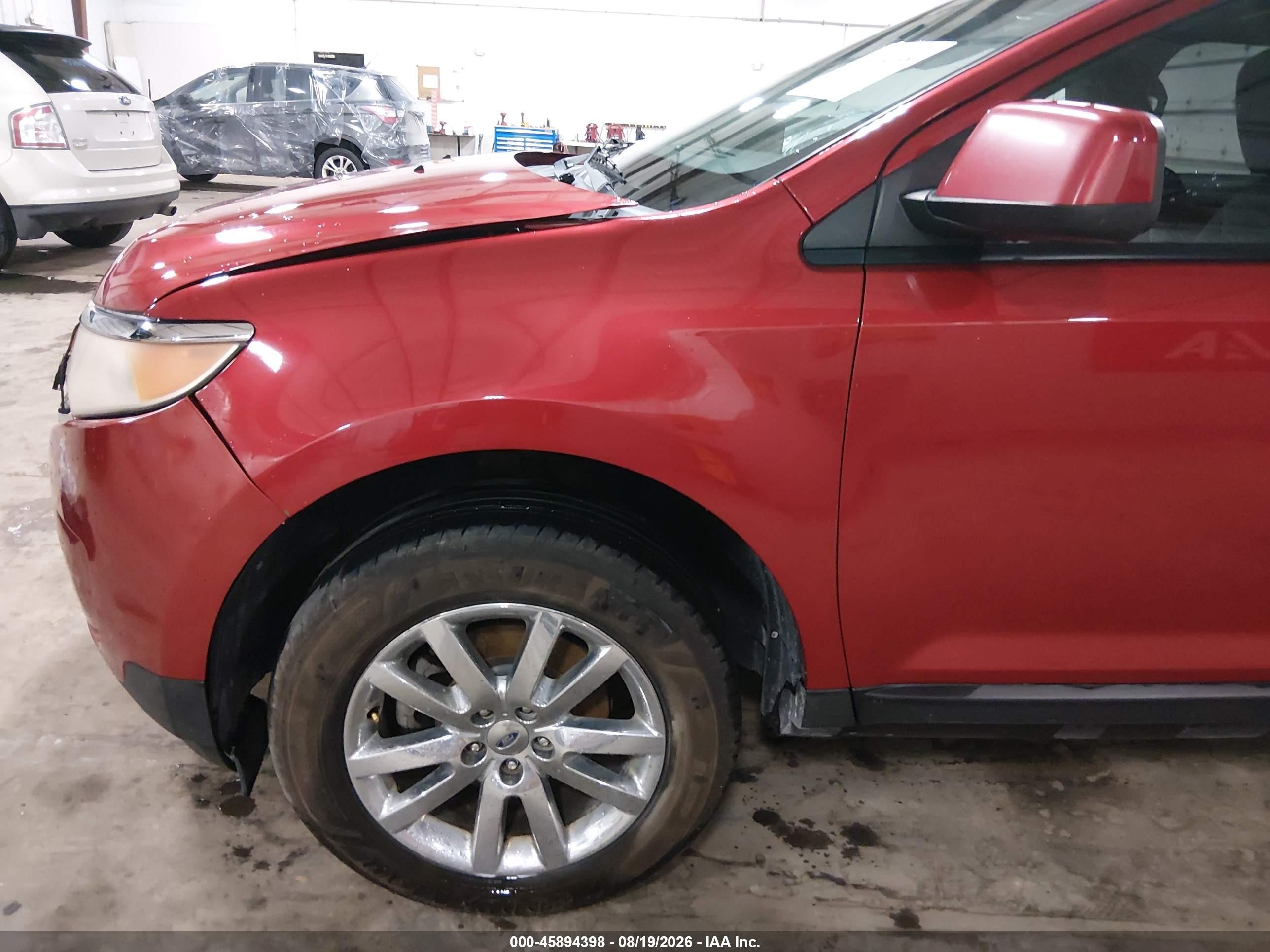 2011 Ford Edge Sel Red vin: 2FMDK3JC2BBA47632
