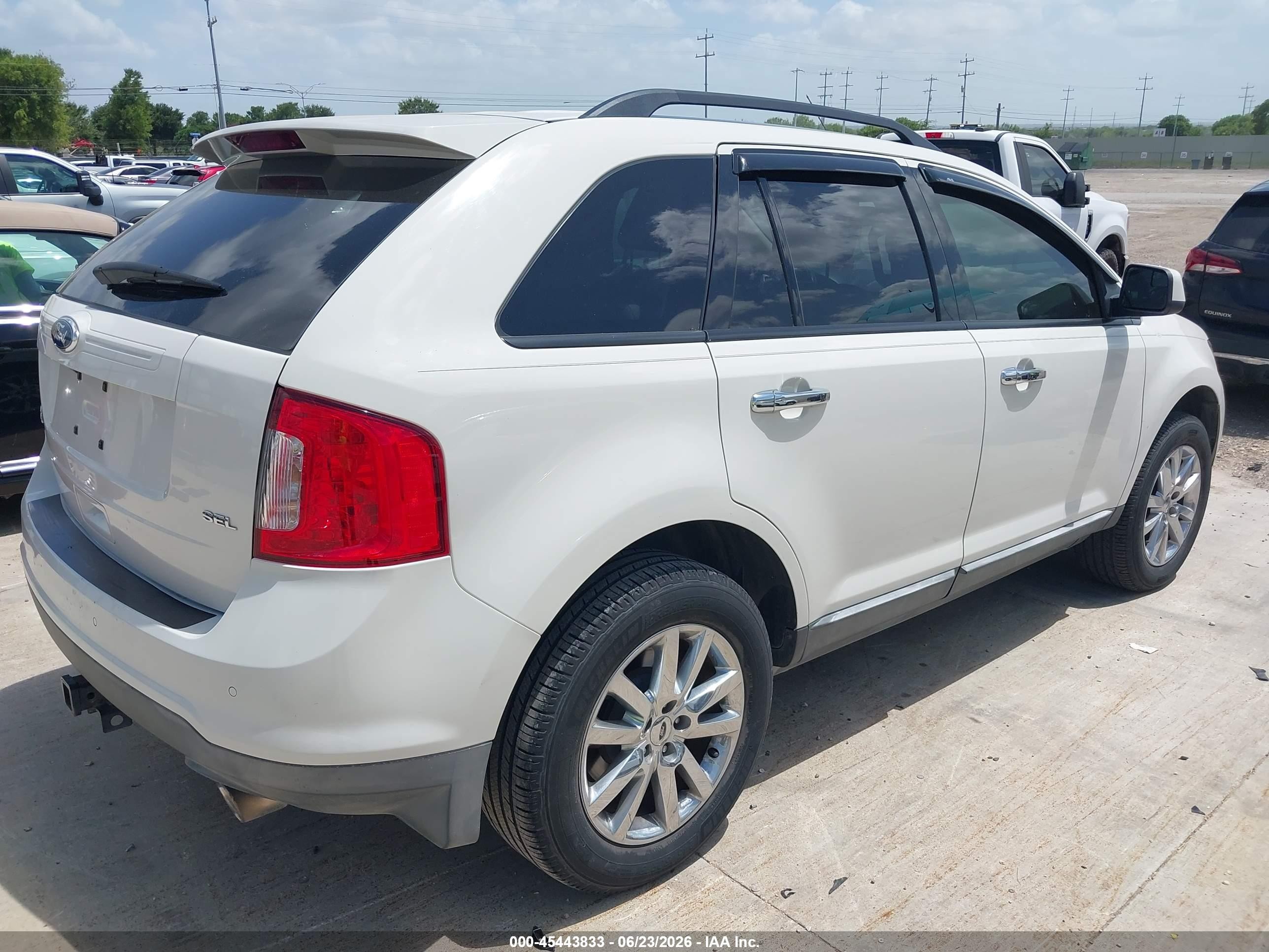 2011 Ford Edge Sel White vin: 2FMDK3JC2BBA70733