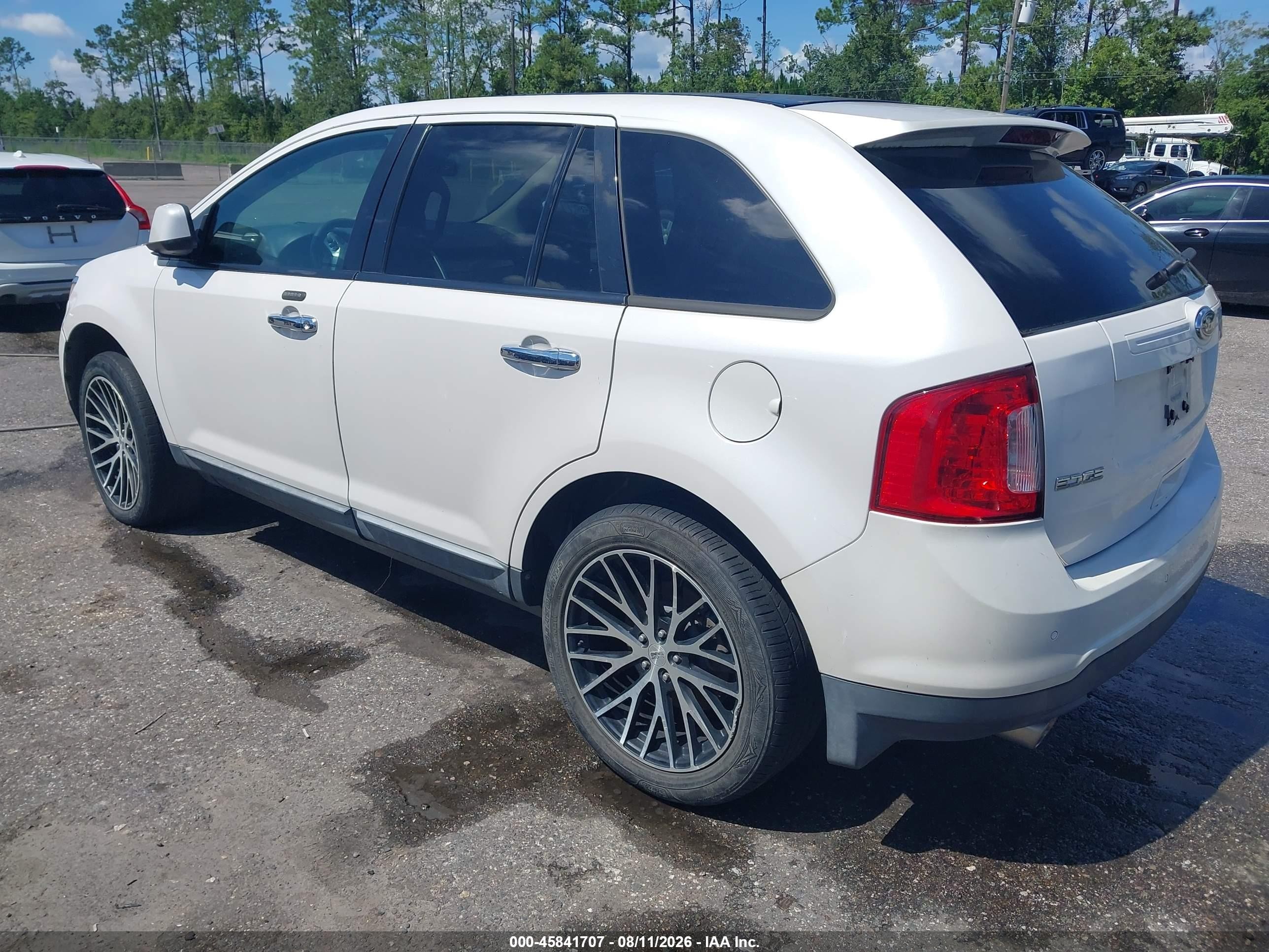 2011 Ford Edge Sel White vin: 2FMDK3JC2BBA75981