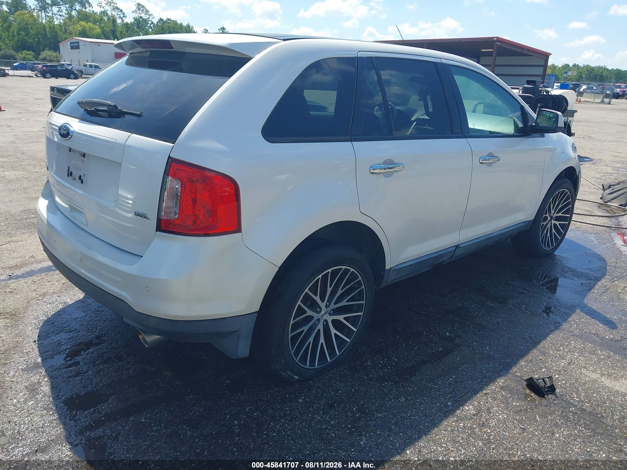 2011 Ford Edge Sel White vin: 2FMDK3JC2BBA75981