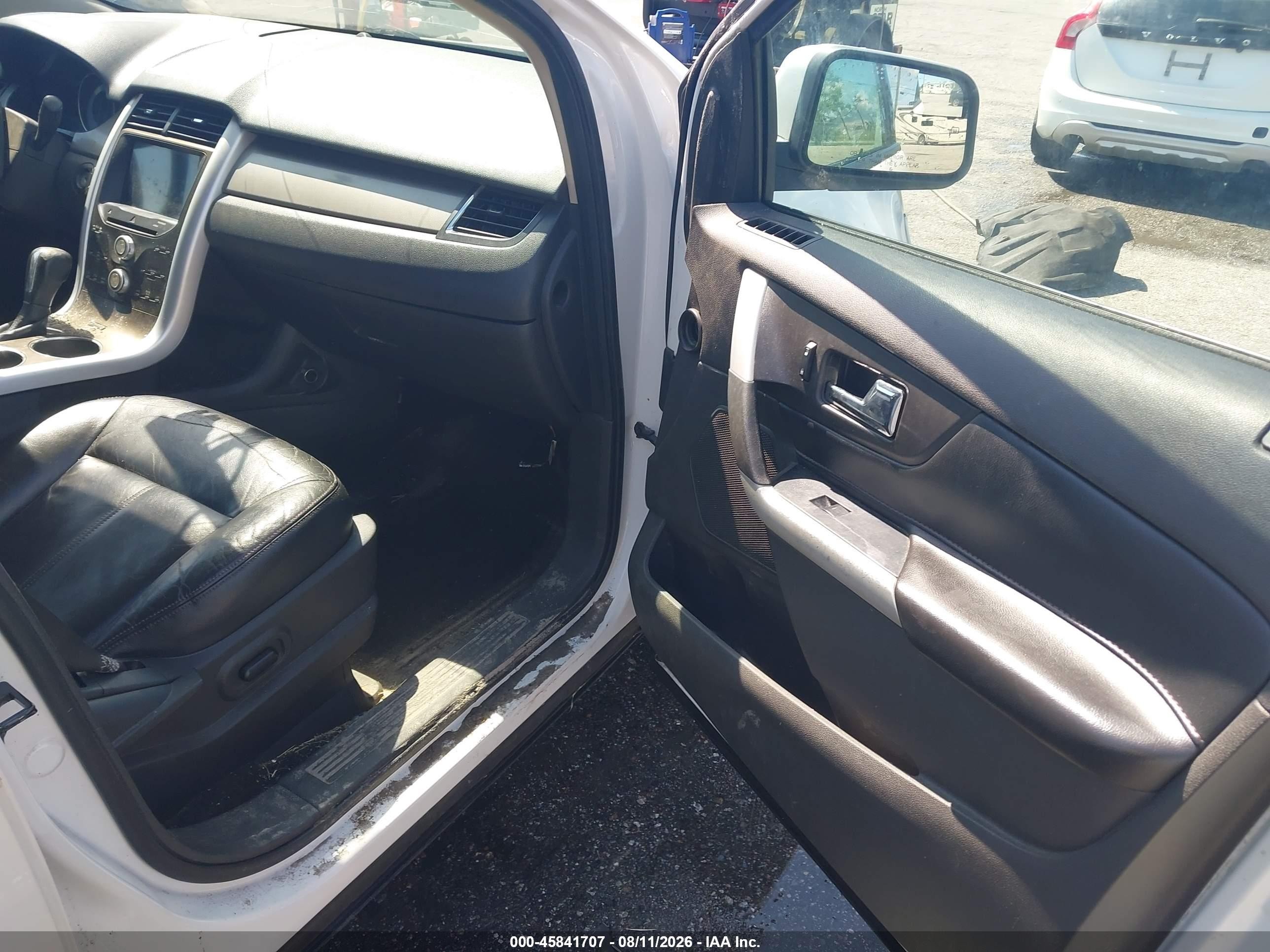 2011 Ford Edge Sel White vin: 2FMDK3JC2BBA75981