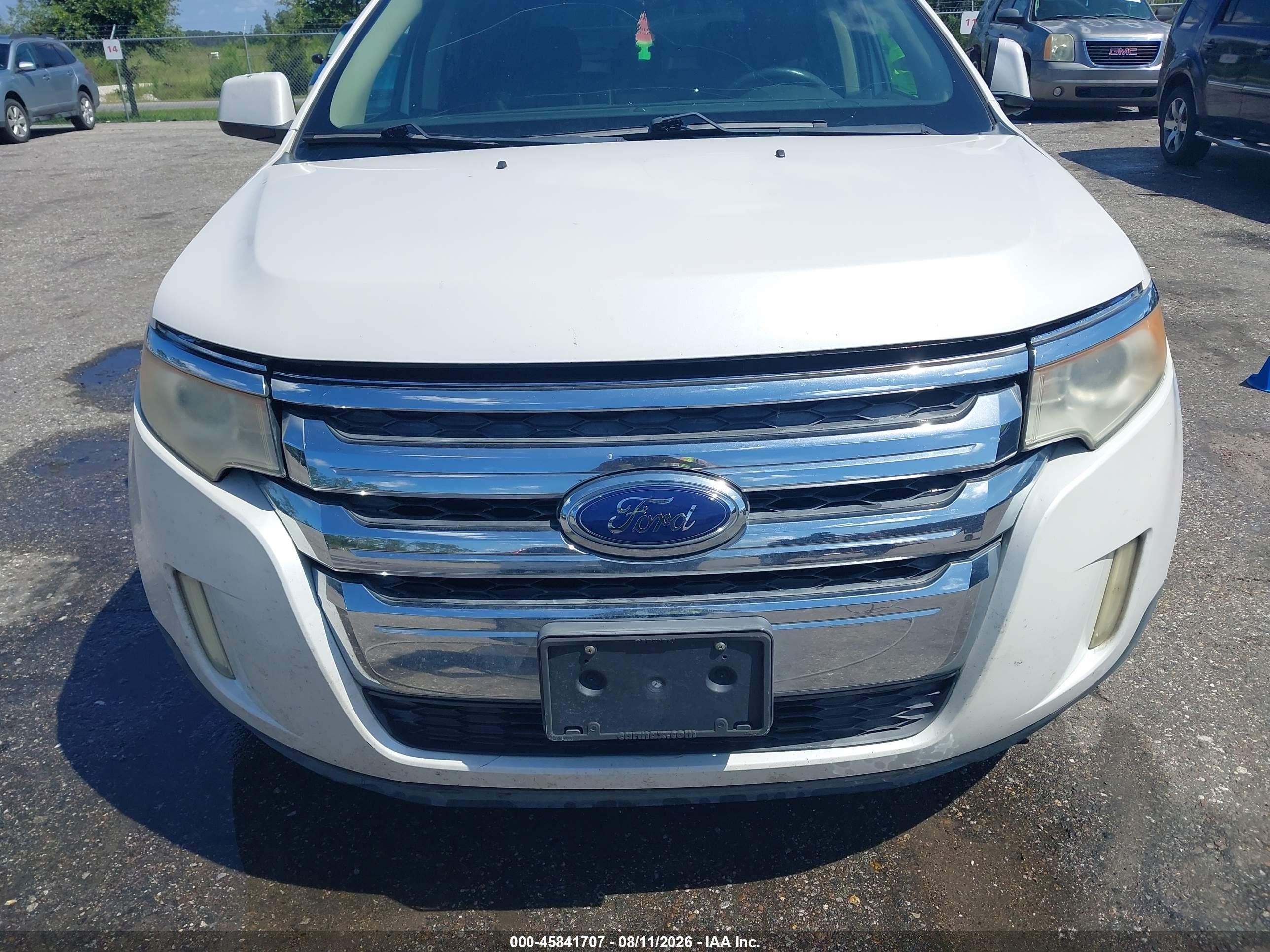 2011 Ford Edge Sel White vin: 2FMDK3JC2BBA75981