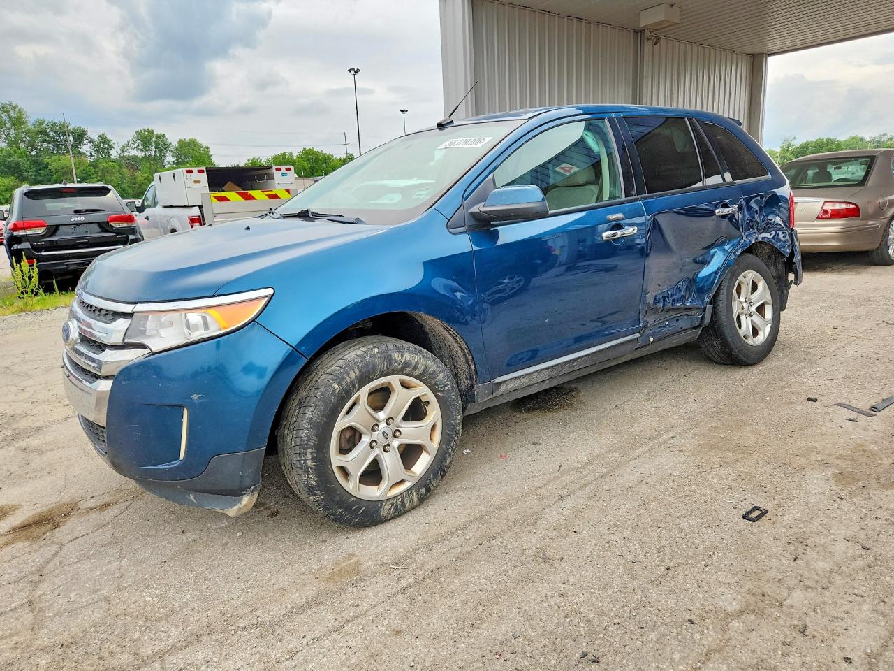 2011 Ford Edge Sel Синий vin: 2FMDK3JC2BBA97818