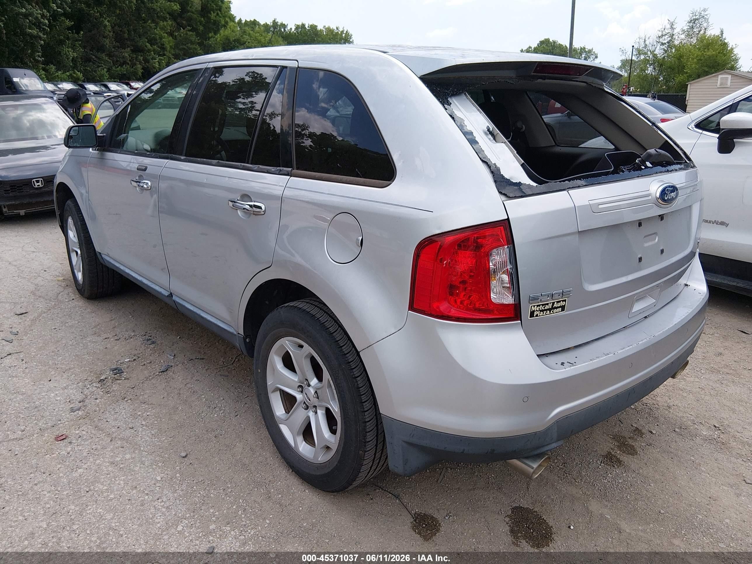 2011 Ford Edge Sel Silver vin: 2FMDK3JC2BBB25472