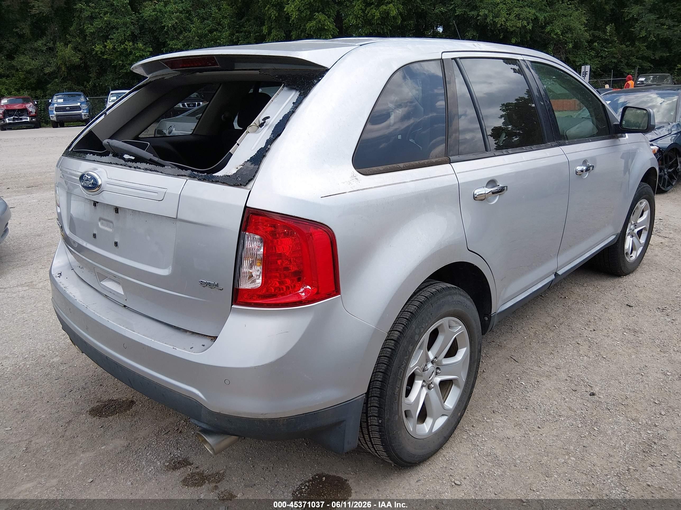 2011 Ford Edge Sel Silver vin: 2FMDK3JC2BBB25472