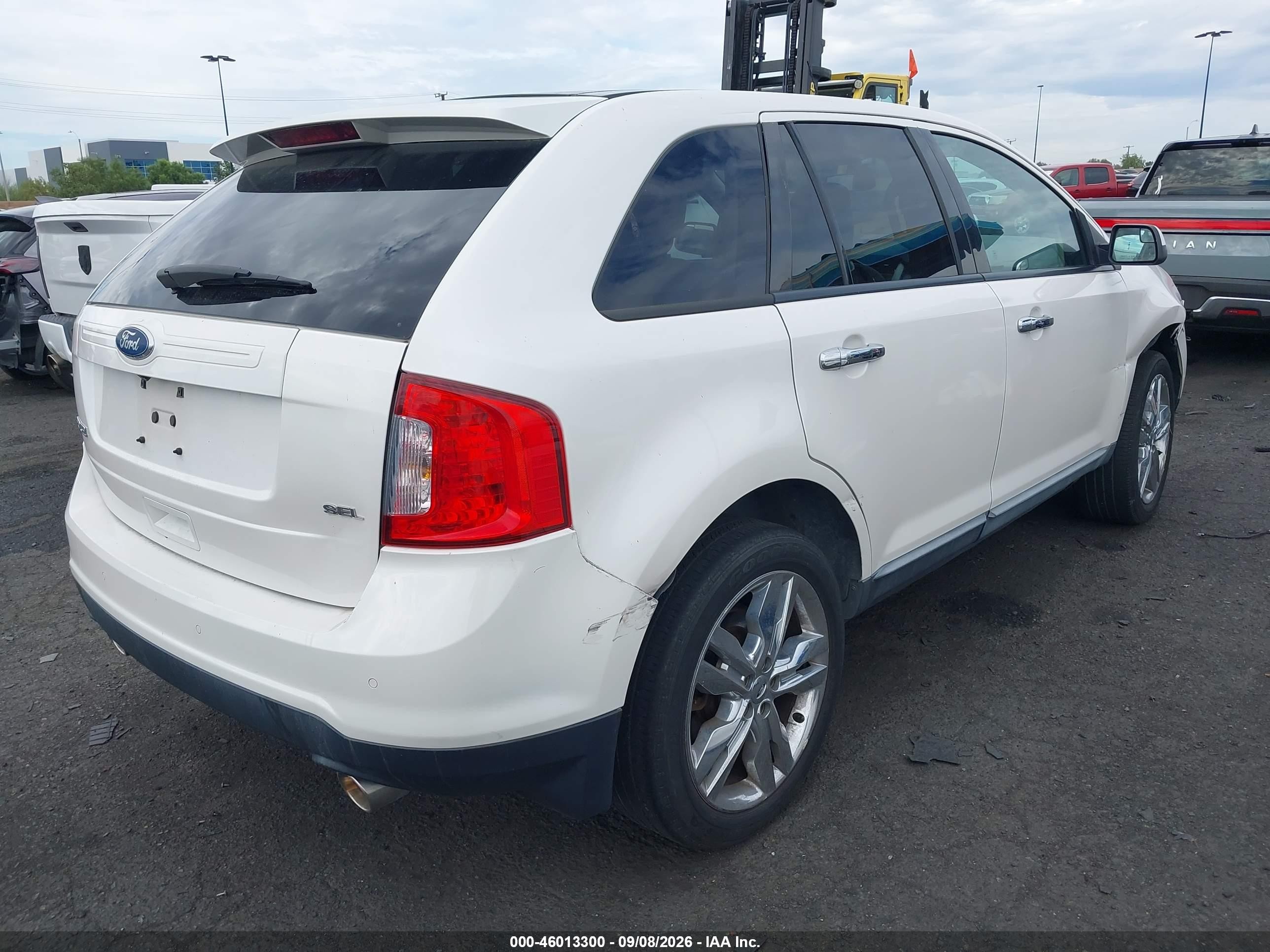 2011 Ford Edge Sel White vin: 2FMDK3JC2BBB48153