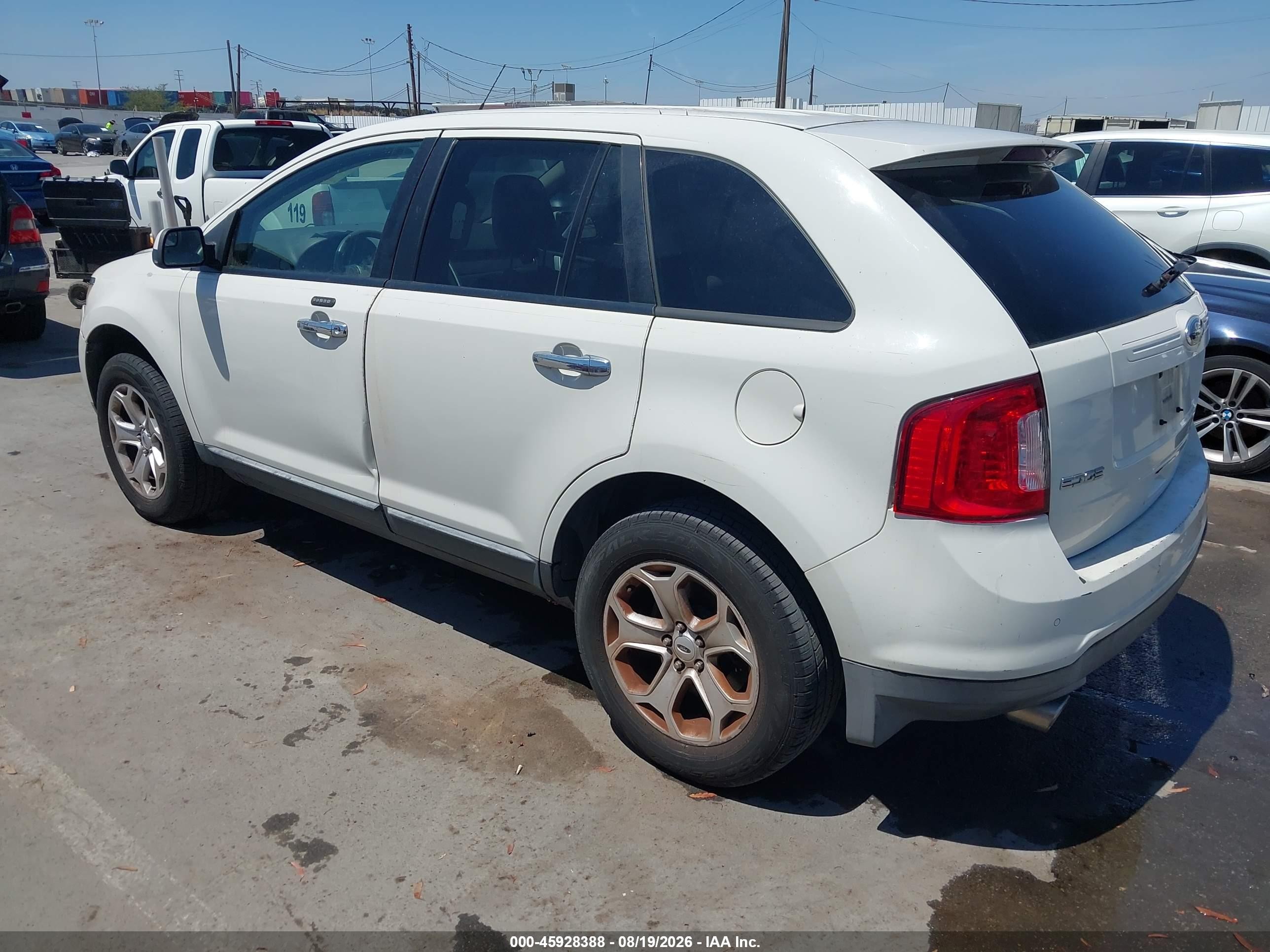 2011 Ford Edge Sel White vin: 2FMDK3JC2BBB68158