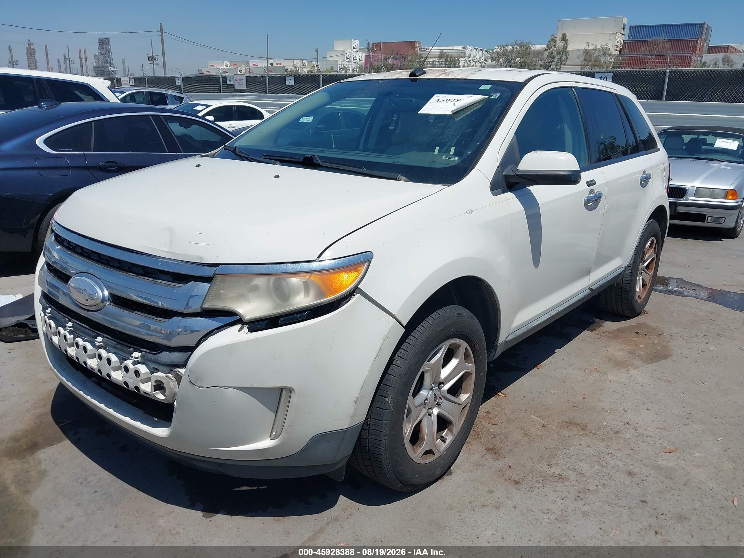 2011 Ford Edge Sel White vin: 2FMDK3JC2BBB68158