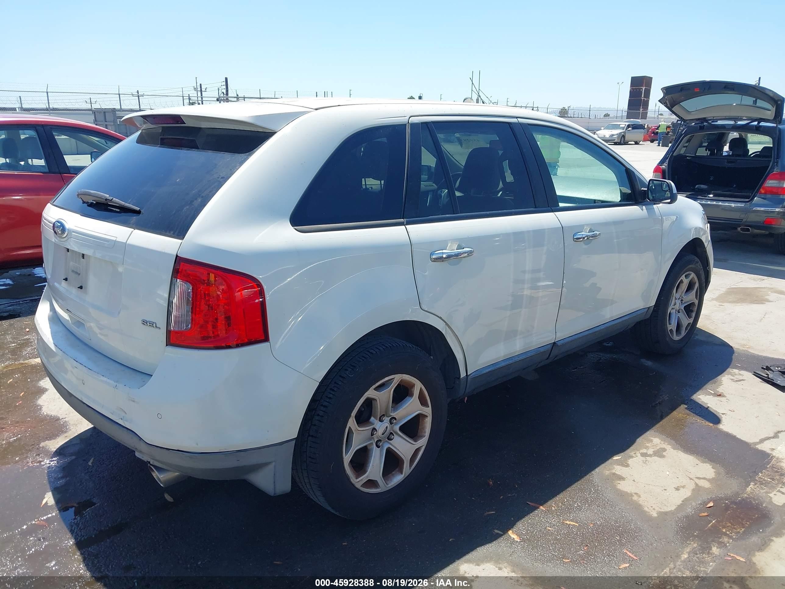 2011 Ford Edge Sel White vin: 2FMDK3JC2BBB68158