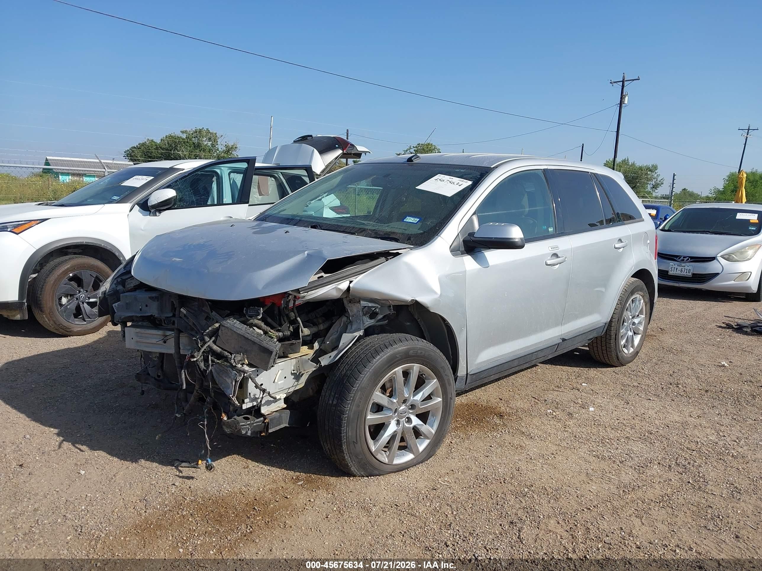 2012 Ford Edge Sel Silver vin: 2FMDK3JC2CBA15622