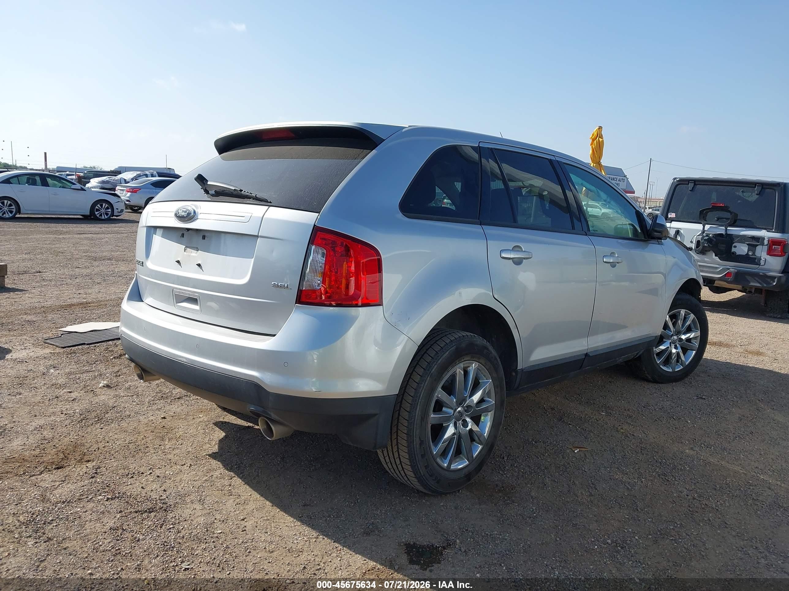 2012 Ford Edge Sel Silver vin: 2FMDK3JC2CBA15622