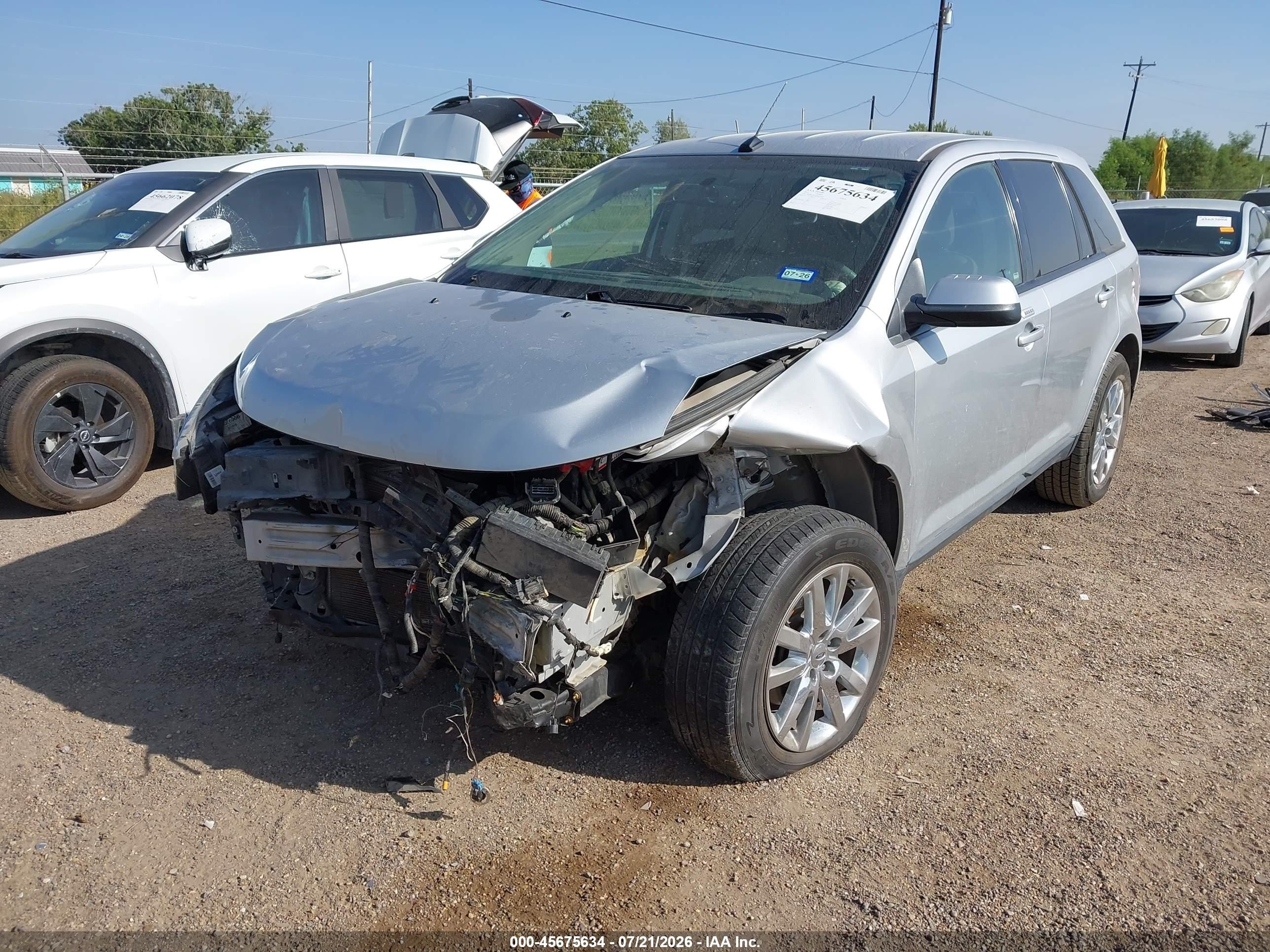 2012 Ford Edge Sel Silver vin: 2FMDK3JC2CBA15622