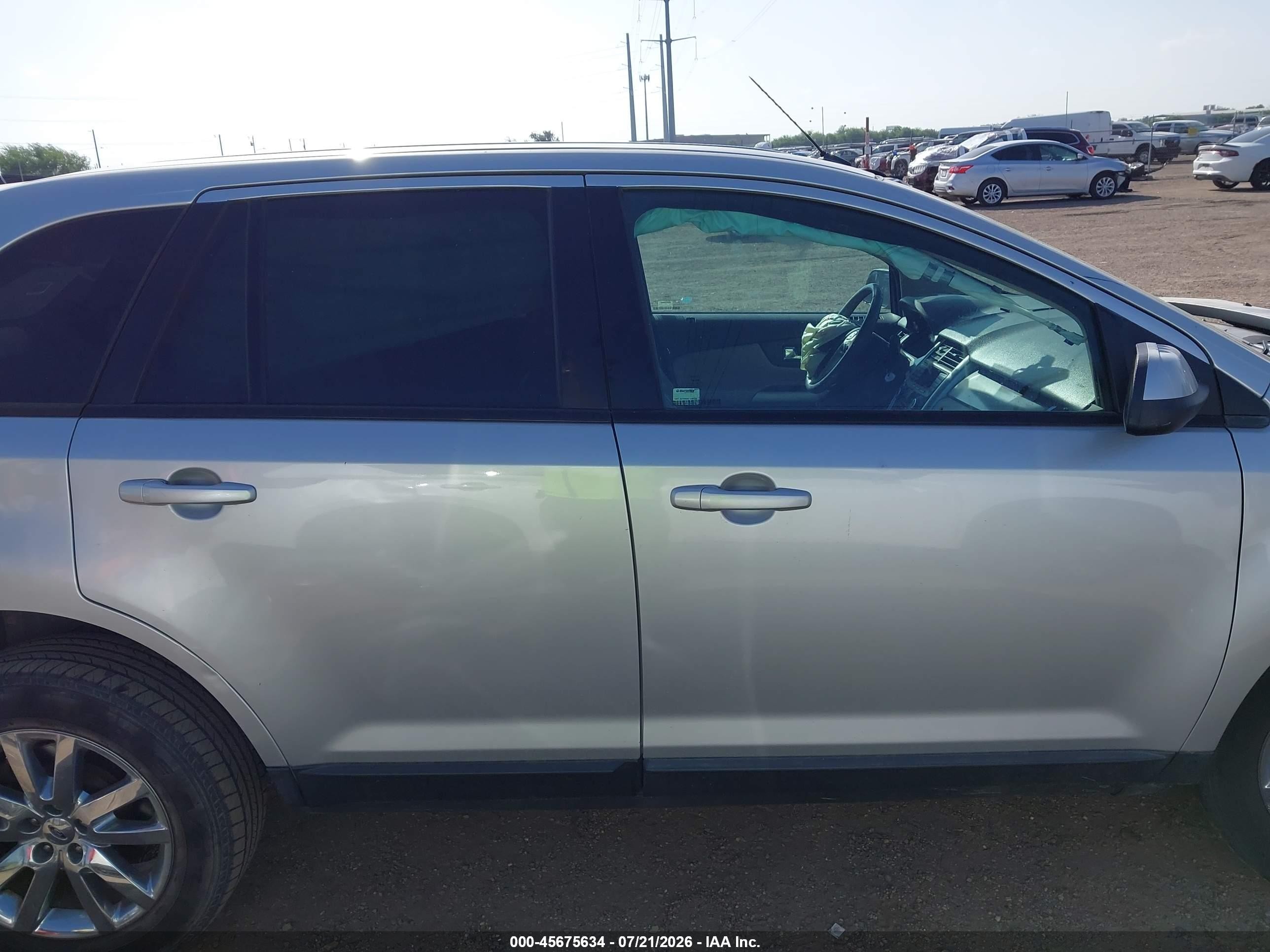 2012 Ford Edge Sel Silver vin: 2FMDK3JC2CBA15622