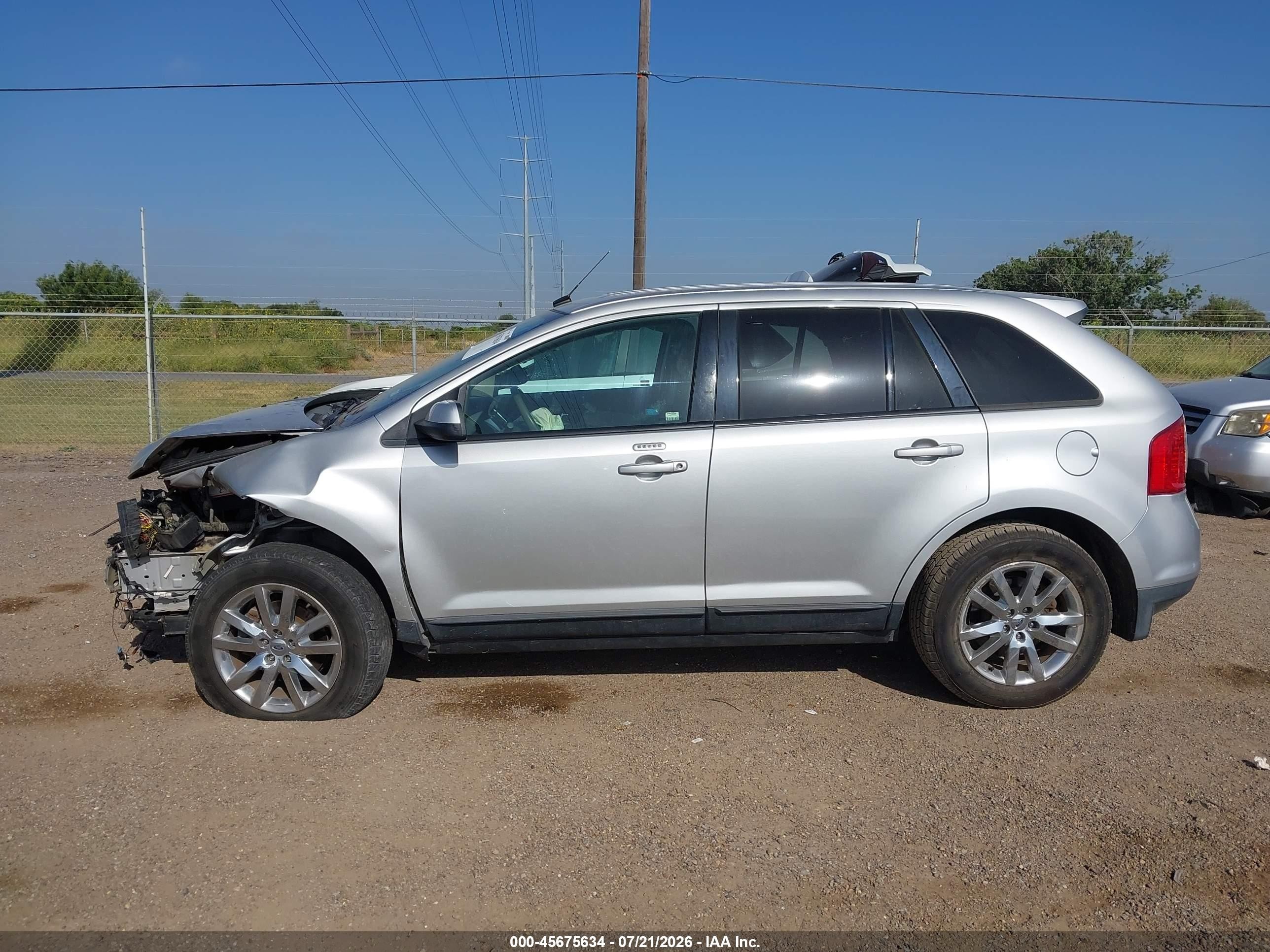 2012 Ford Edge Sel Silver vin: 2FMDK3JC2CBA15622