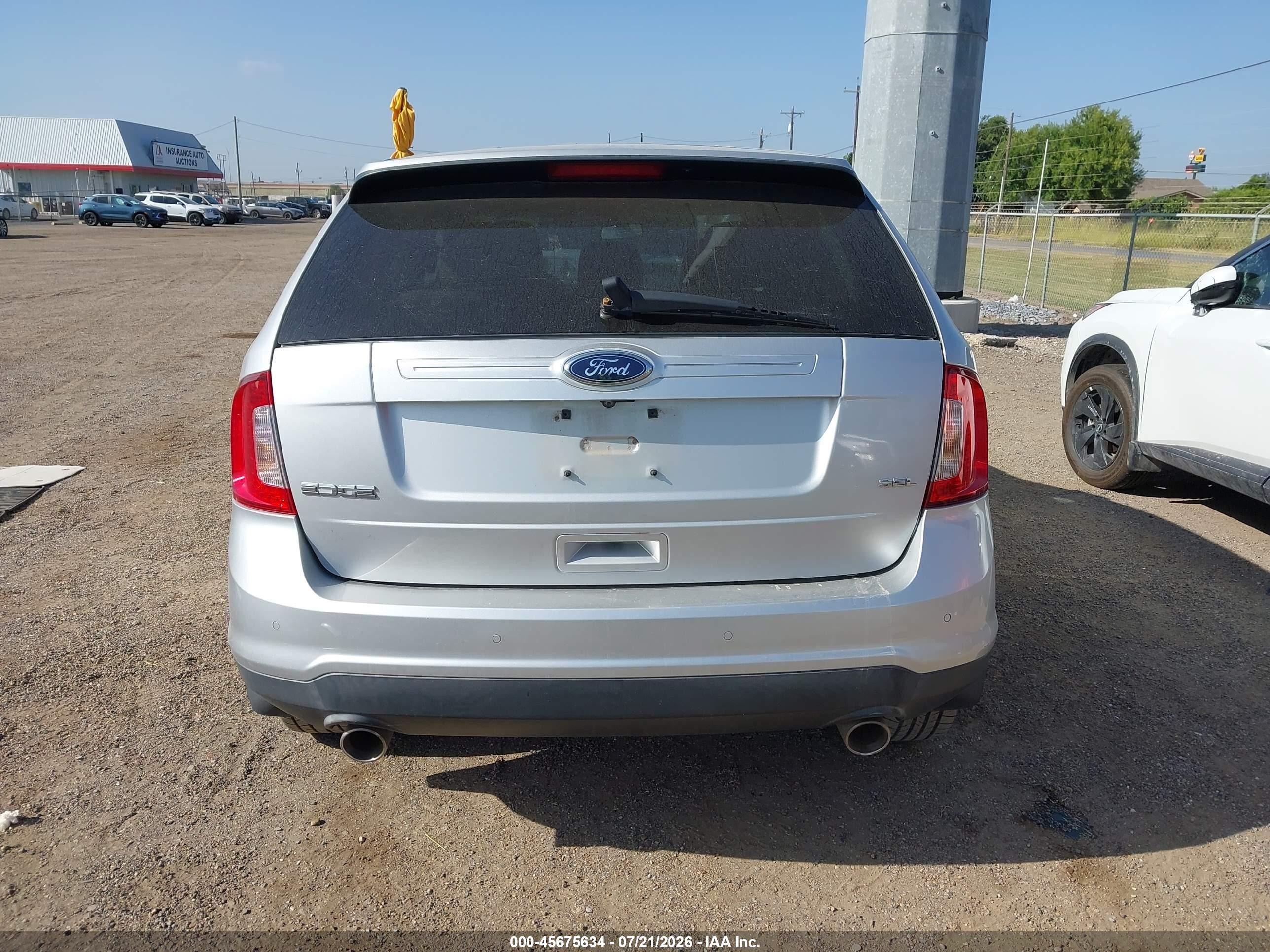 2012 Ford Edge Sel Silver vin: 2FMDK3JC2CBA15622