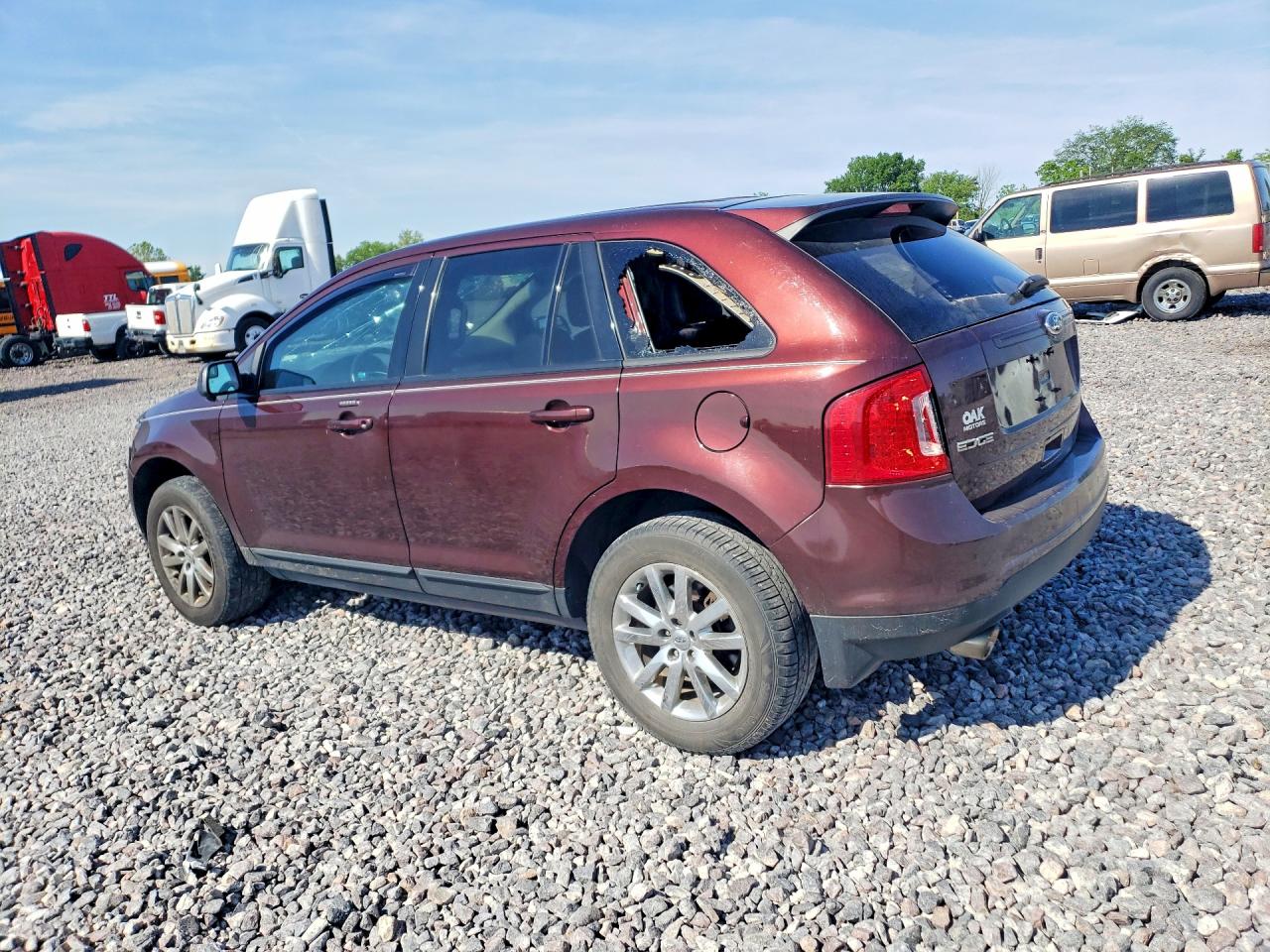 2012 Ford Edge Sel Brown vin: 2FMDK3JC2CBA88263