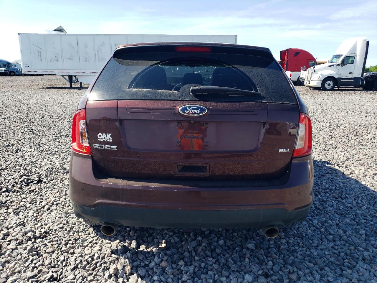 2012 Ford Edge Sel Brown vin: 2FMDK3JC2CBA88263