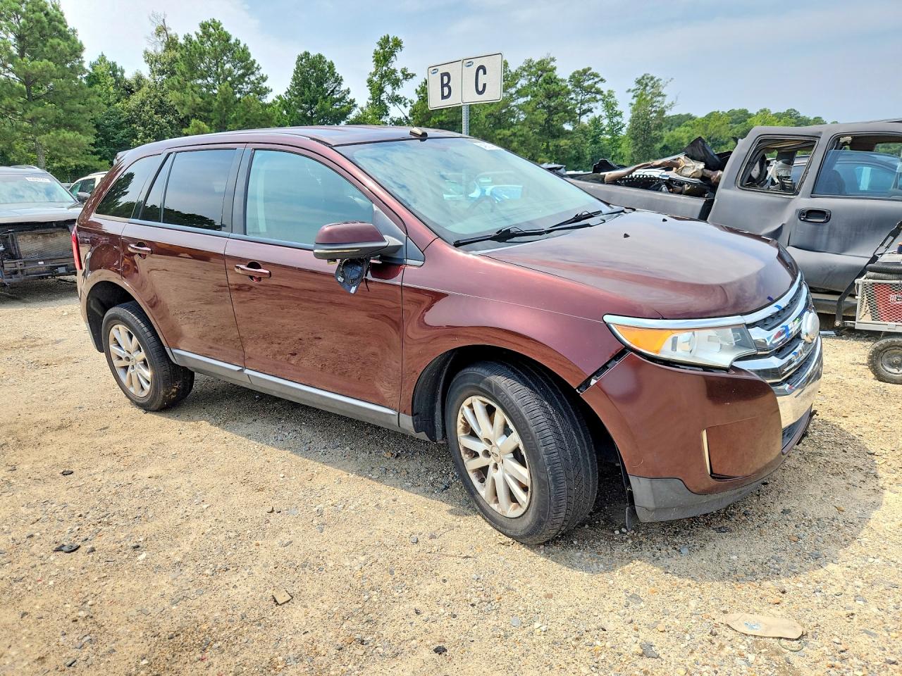 2012 Ford Edge Sel Burgundy vin: 2FMDK3JC2CBA88408