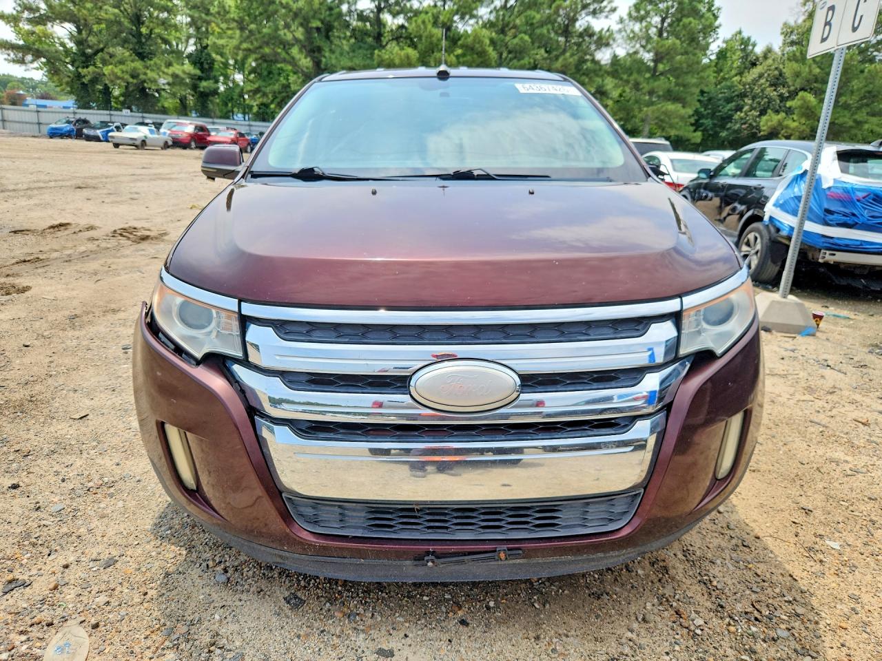 2012 Ford Edge Sel Burgundy vin: 2FMDK3JC2CBA88408