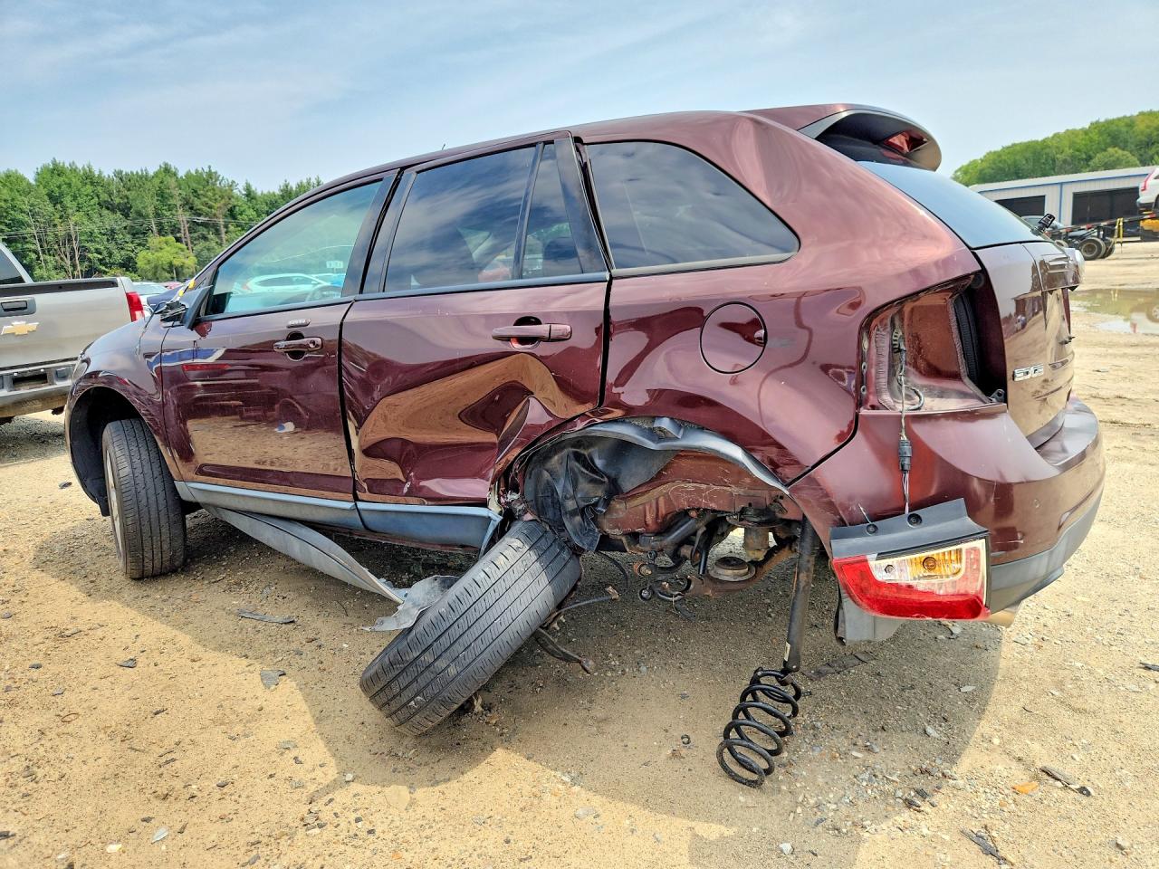2012 Ford Edge Sel Burgundy vin: 2FMDK3JC2CBA88408
