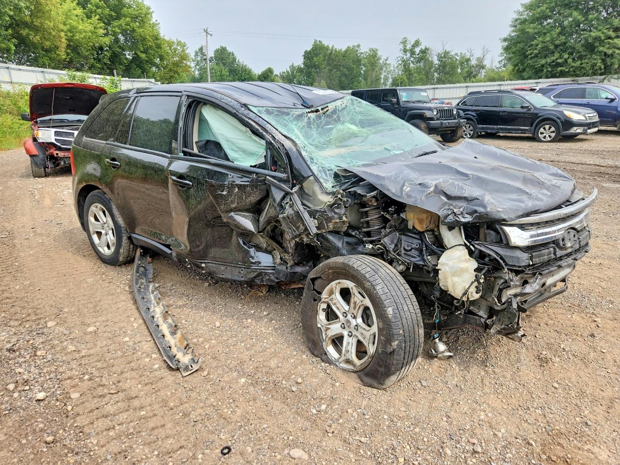 2012 Ford Edge Sel Black vin: 2FMDK3JC2CBA90417