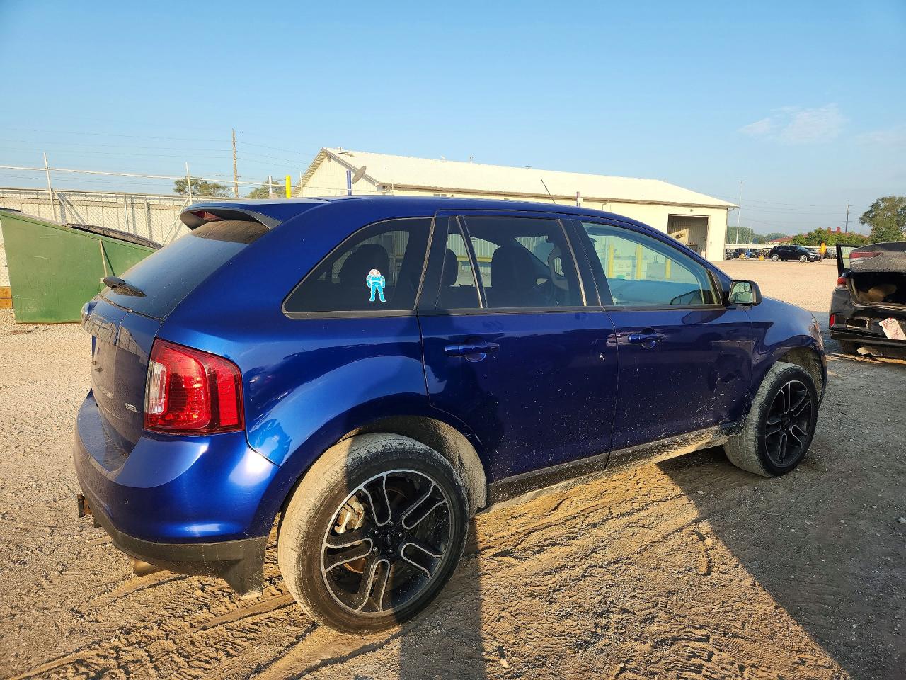 2013 Ford Edge Sel Blue vin: 2FMDK3JC2DBA08896