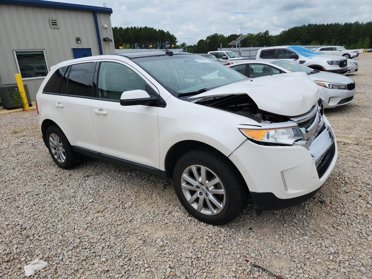 2013 Ford Edge Sel White vin: 2FMDK3JC2DBA30669