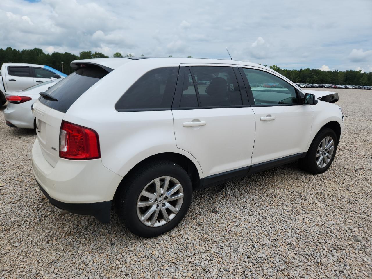 2013 Ford Edge Sel White vin: 2FMDK3JC2DBA30669