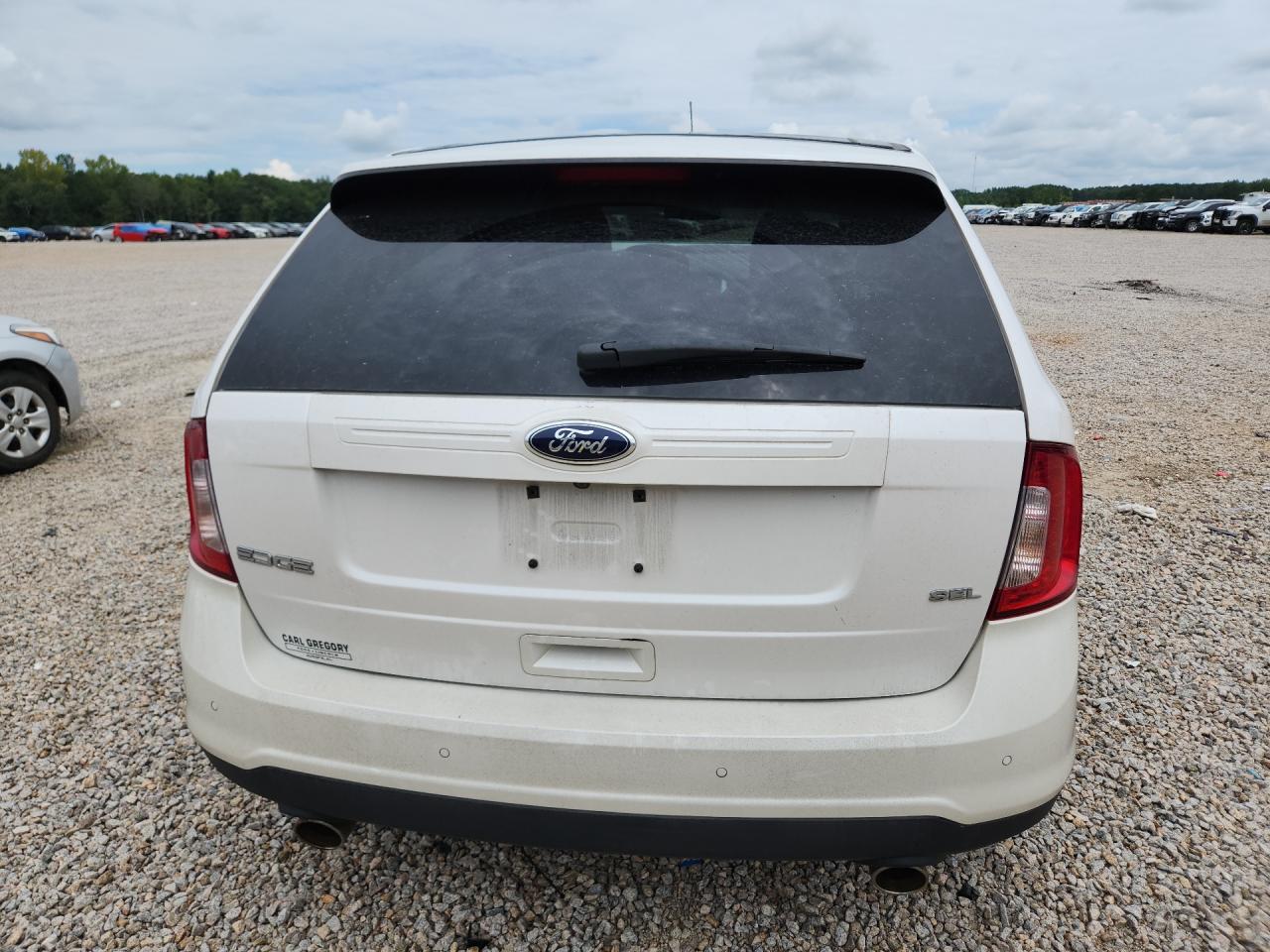 2013 Ford Edge Sel White vin: 2FMDK3JC2DBA30669
