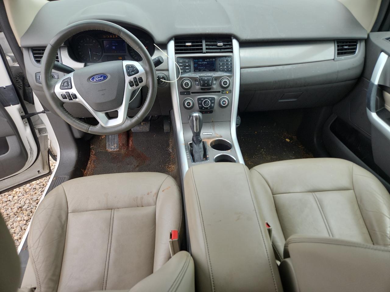 2013 Ford Edge Sel White vin: 2FMDK3JC2DBA30669