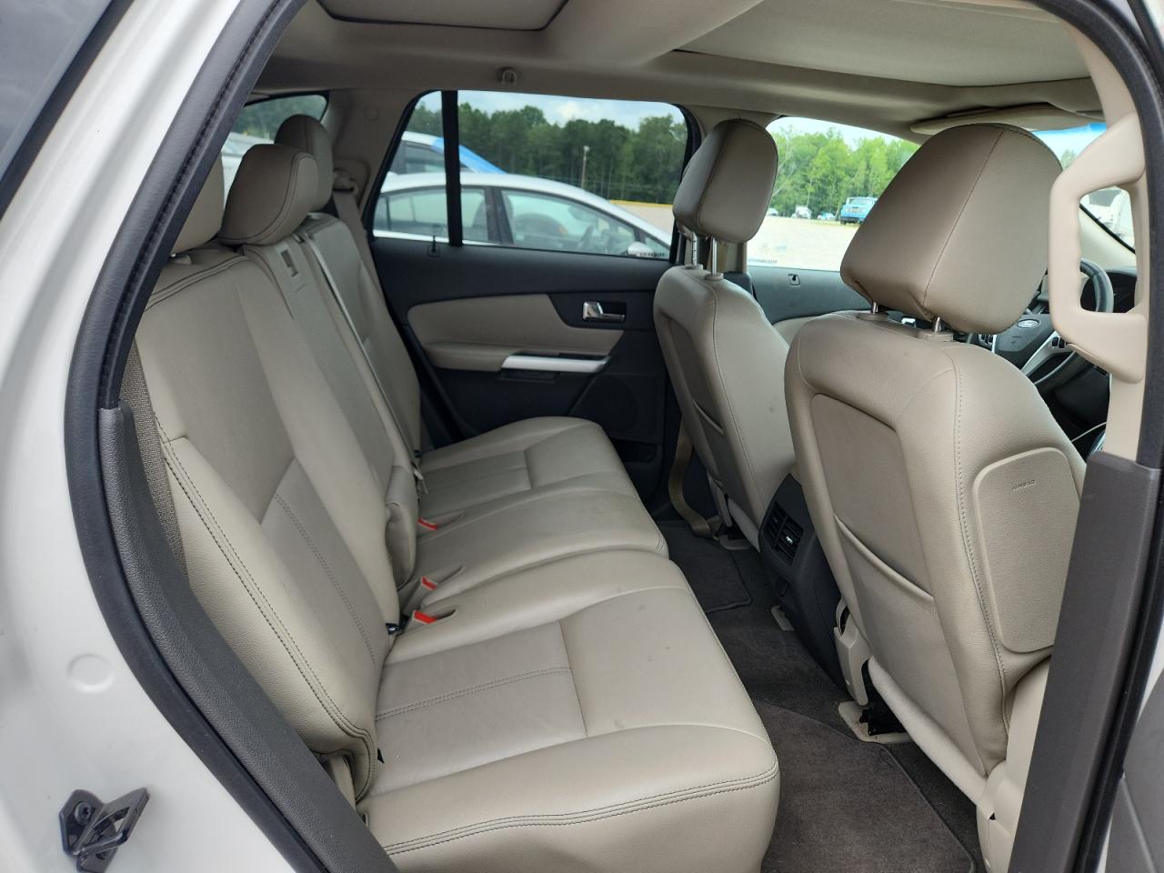 2013 Ford Edge Sel White vin: 2FMDK3JC2DBA30669